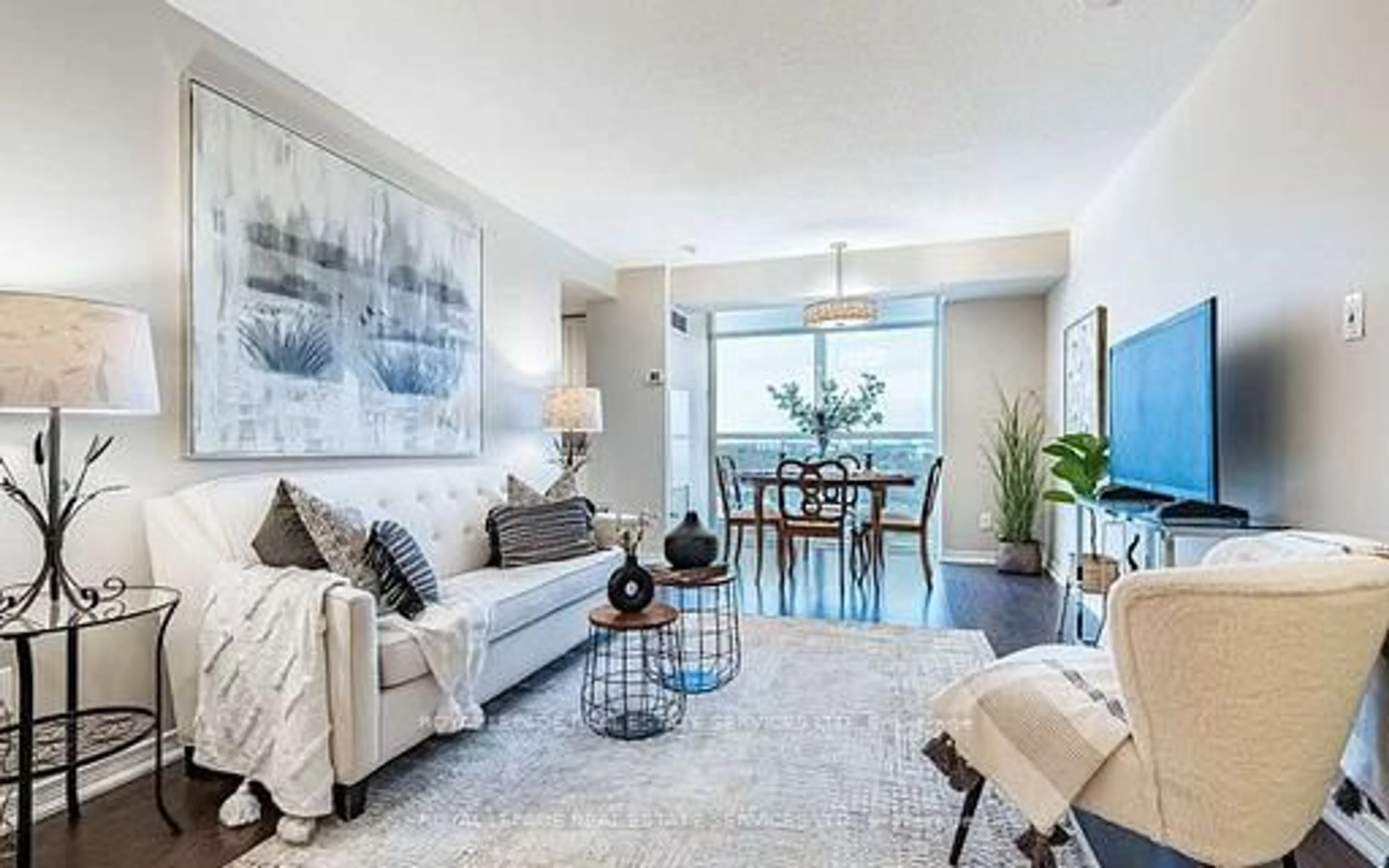 Living room with furniture, unknown for 9 George St #1602, Brampton Ontario L6X 0T6
