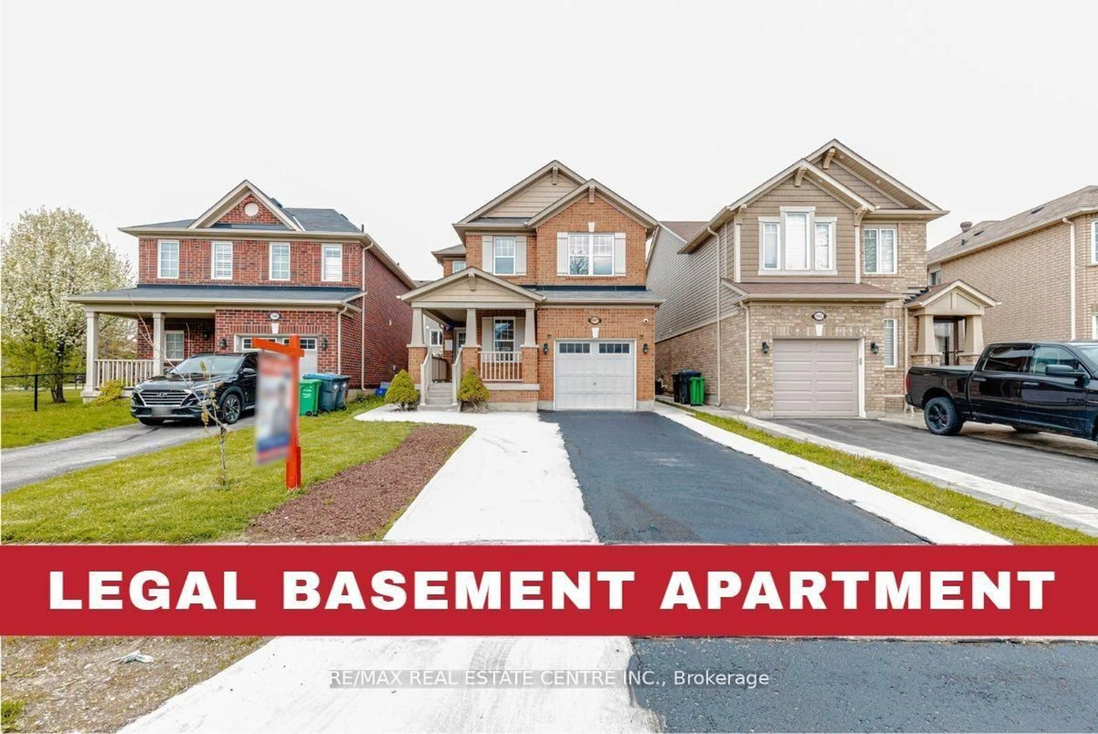 Home with brick exterior material, street for 187 Lockwood Rd, Brampton Ontario L6Y 5W1