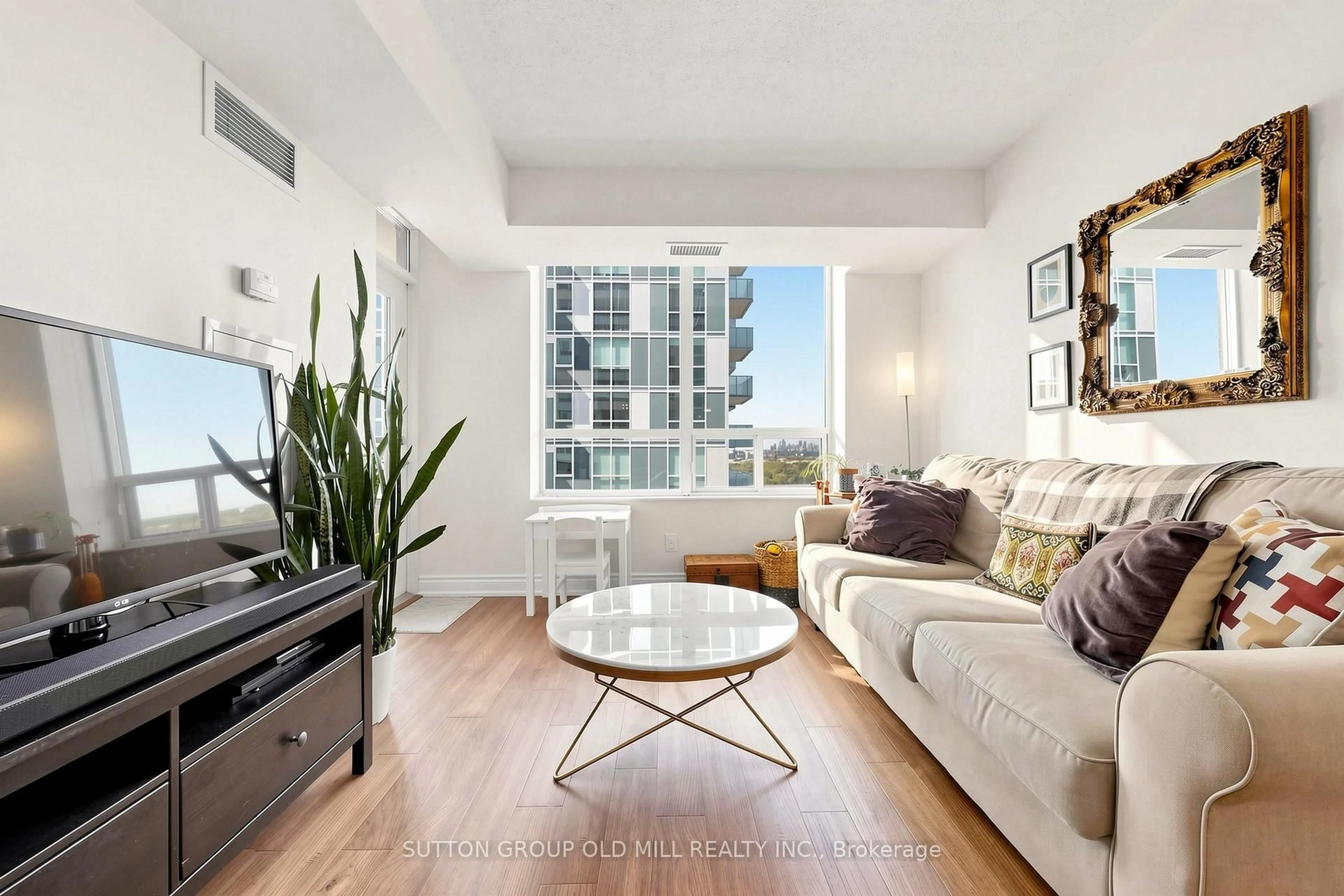 Living room with furniture, unknown for 5233 Dundas St #1716, Toronto Ontario M9B 6M1