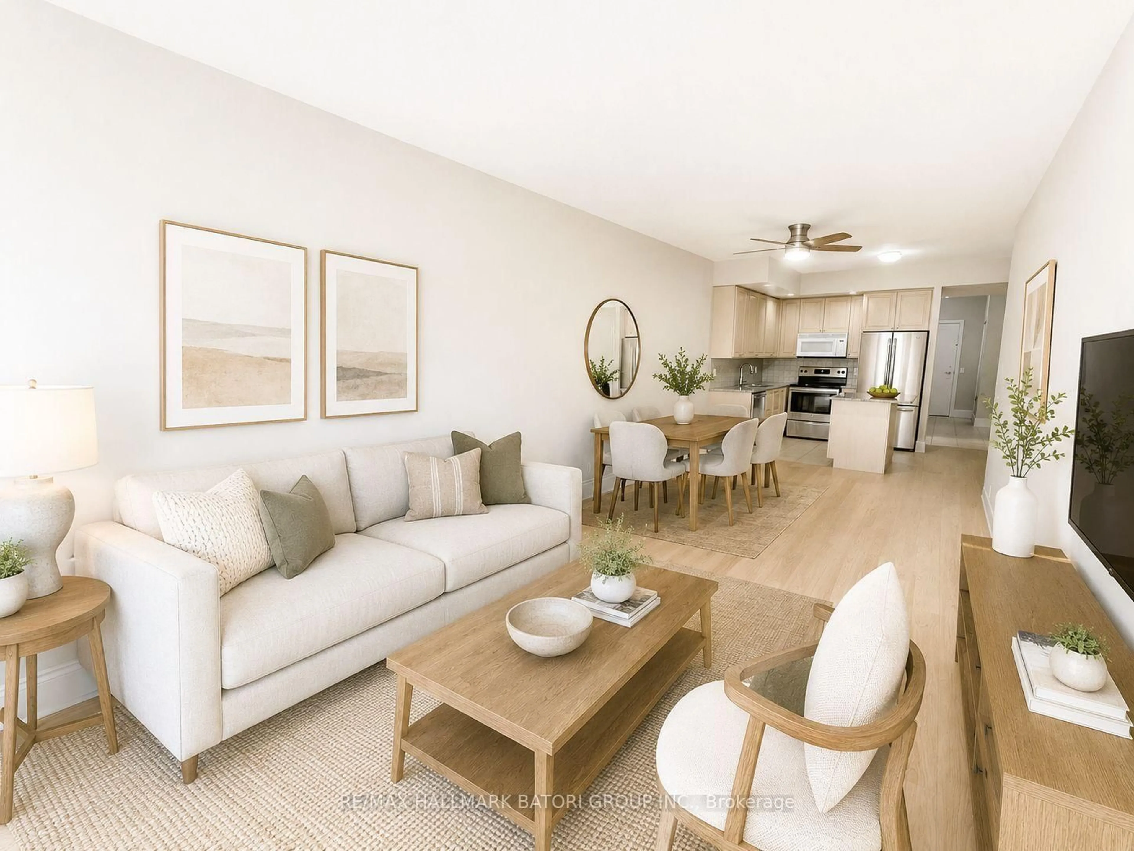 Living room with furniture, unknown for 5233 Dundas St #316, Toronto Ontario M9B 6M1