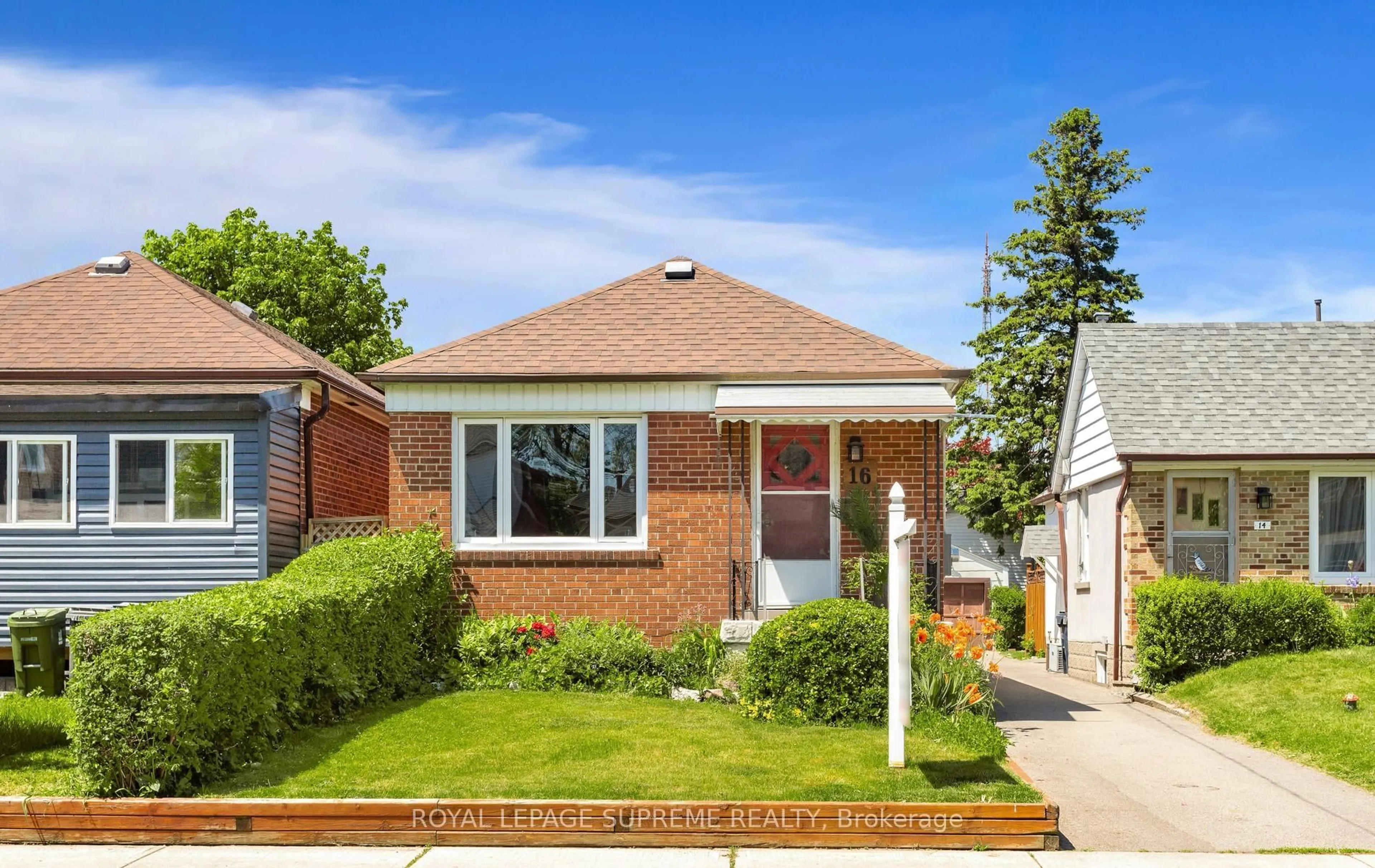 Home with brick exterior material, street for 16 East Dr, Toronto Ontario M6N 2N7