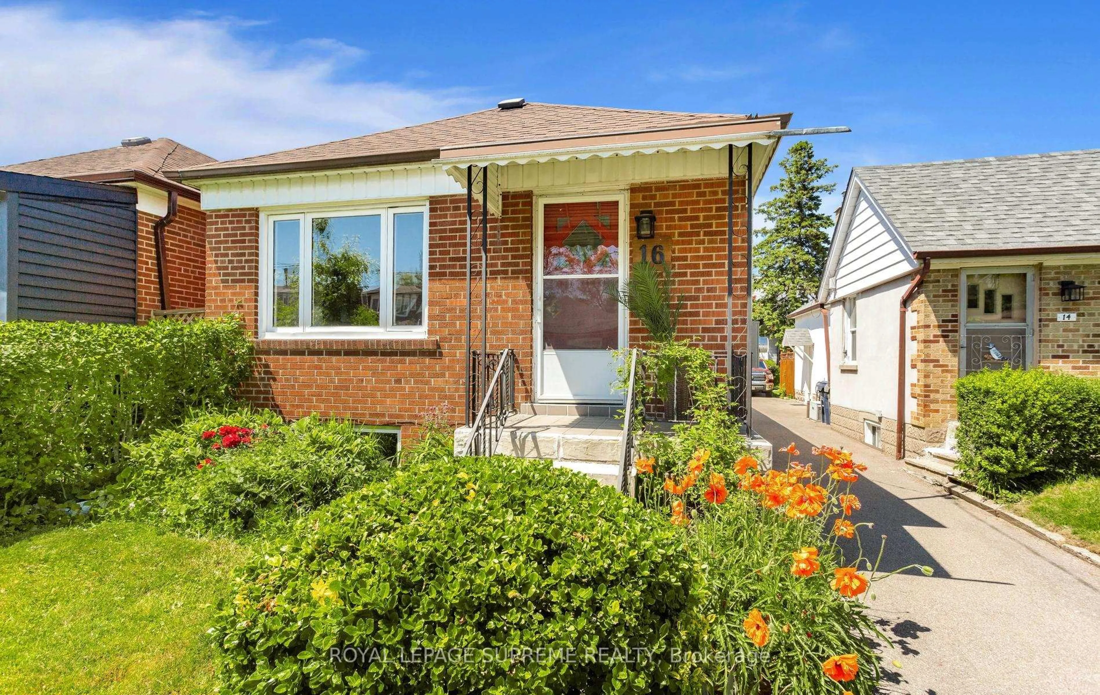 Home with brick exterior material, street for 16 East Dr, Toronto Ontario M6N 2N7