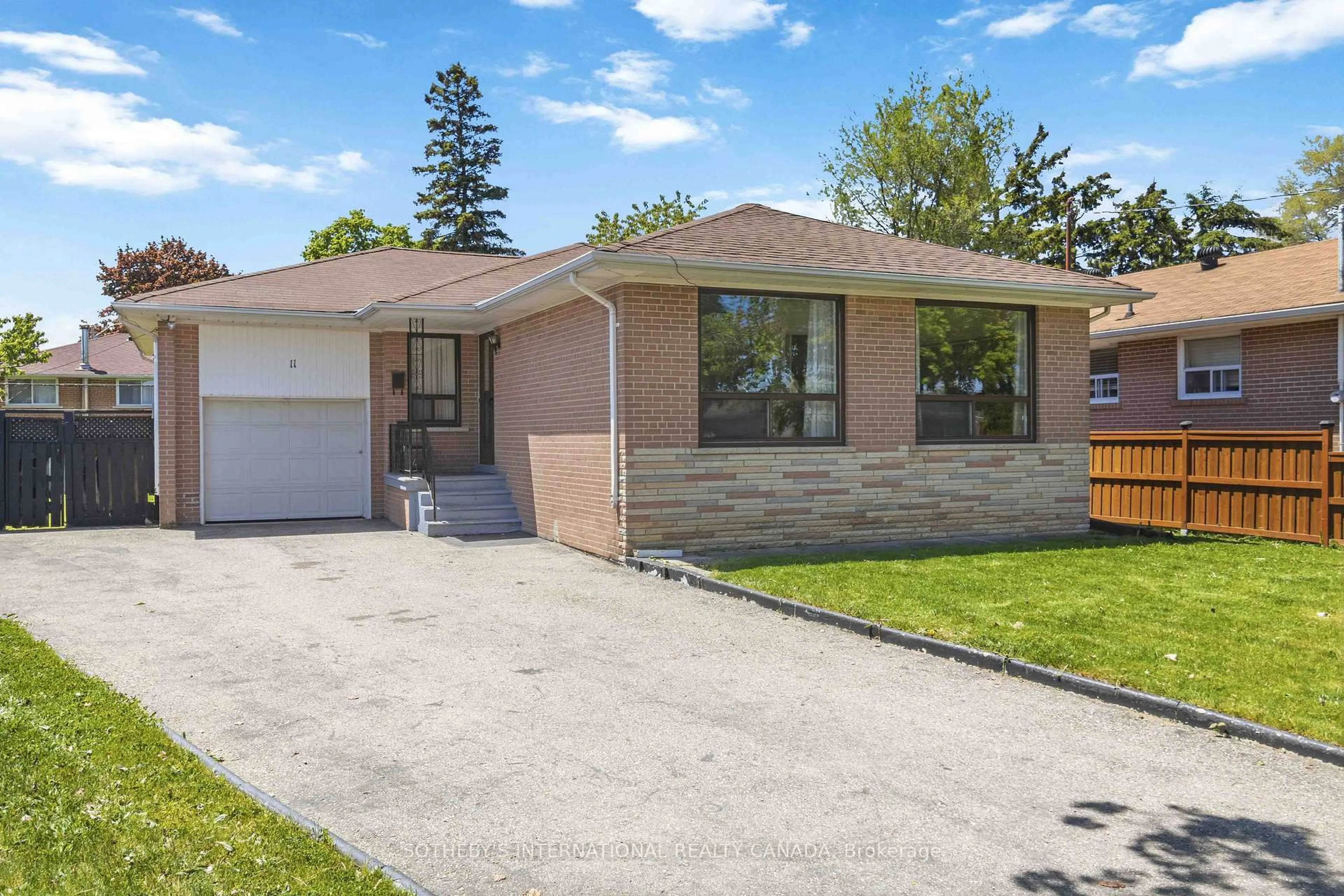 Home with brick exterior material, street for 11 Pagoda Pl, Toronto Ontario M9V 2V2