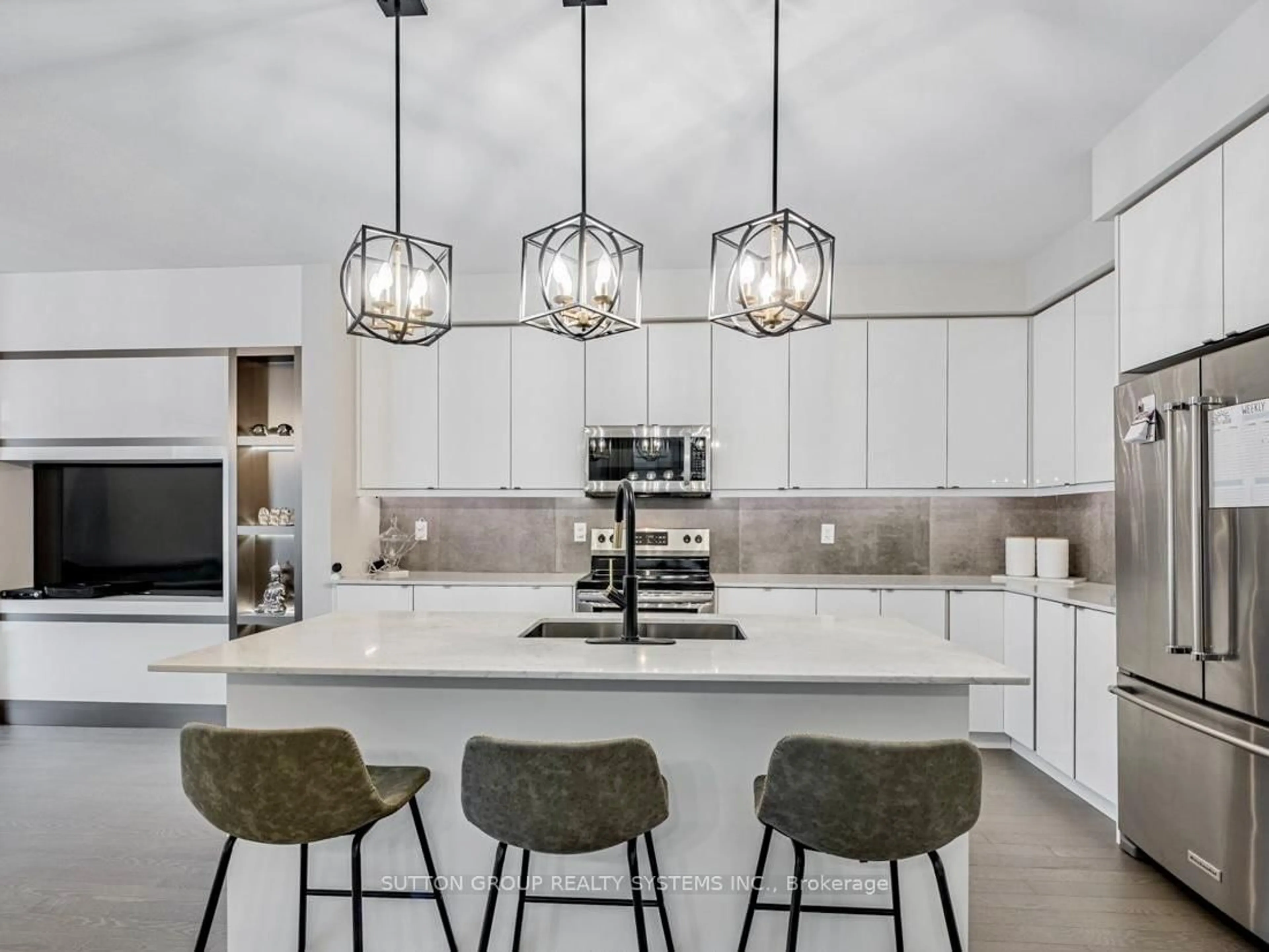 Contemporary kitchen, ceramic/tile floor for 1338 Restivo Lane, Milton Ontario L9E 1K2