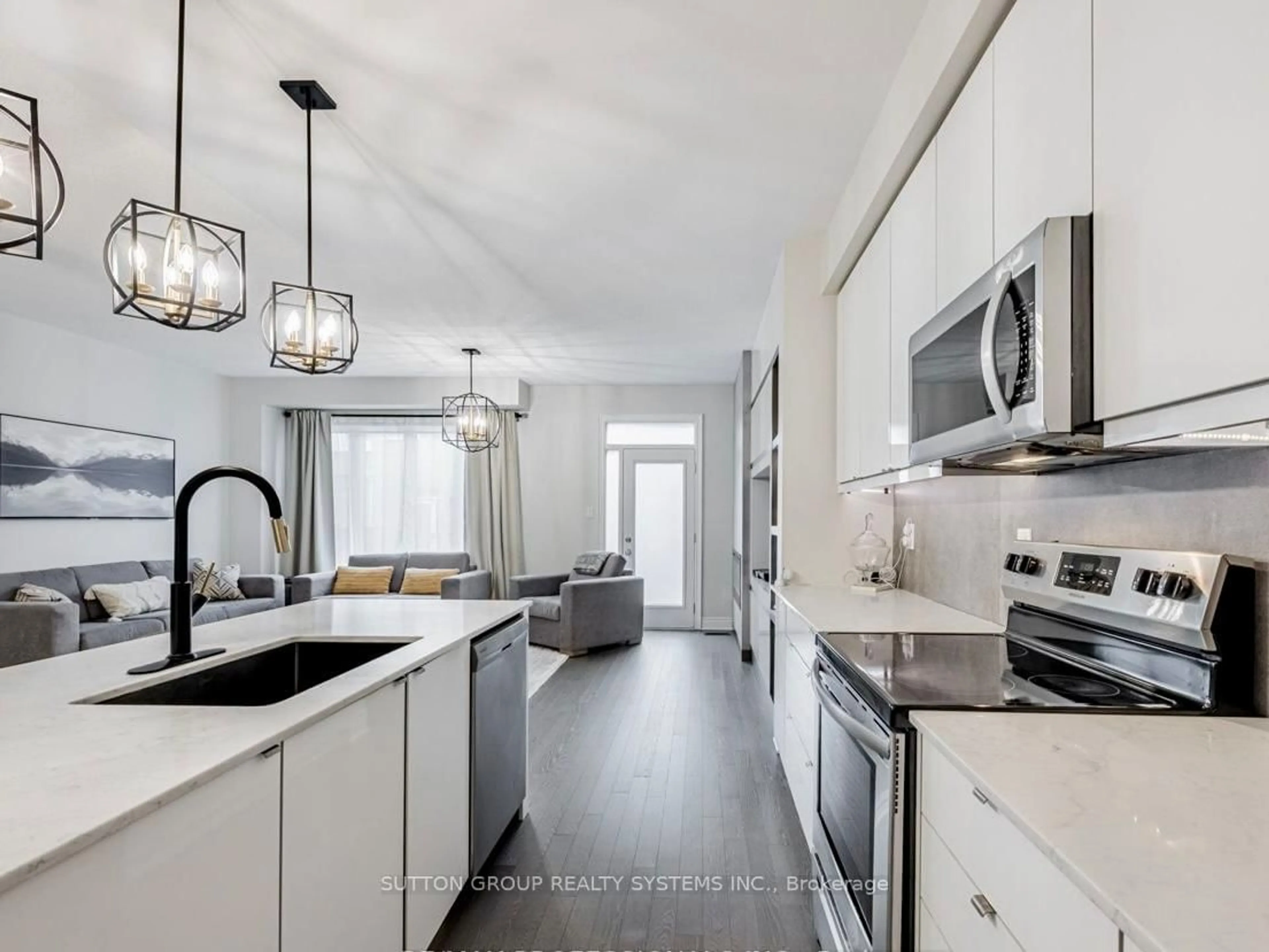 Open concept kitchen, ceramic/tile floor for 1338 Restivo Lane, Milton Ontario L9E 1K2