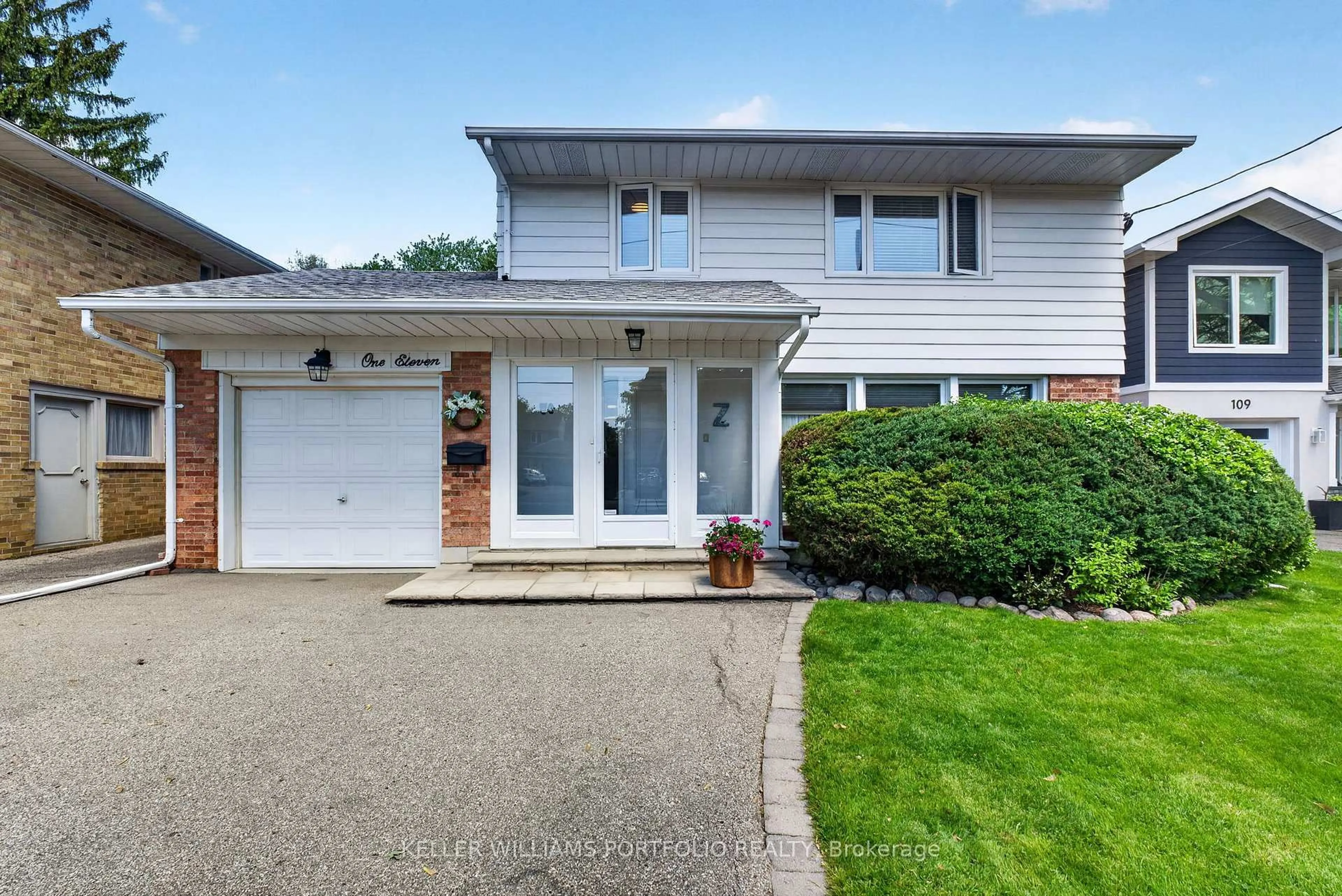 Home with vinyl exterior material, street for 111 Prennan Ave, Toronto Ontario M9B 4C5