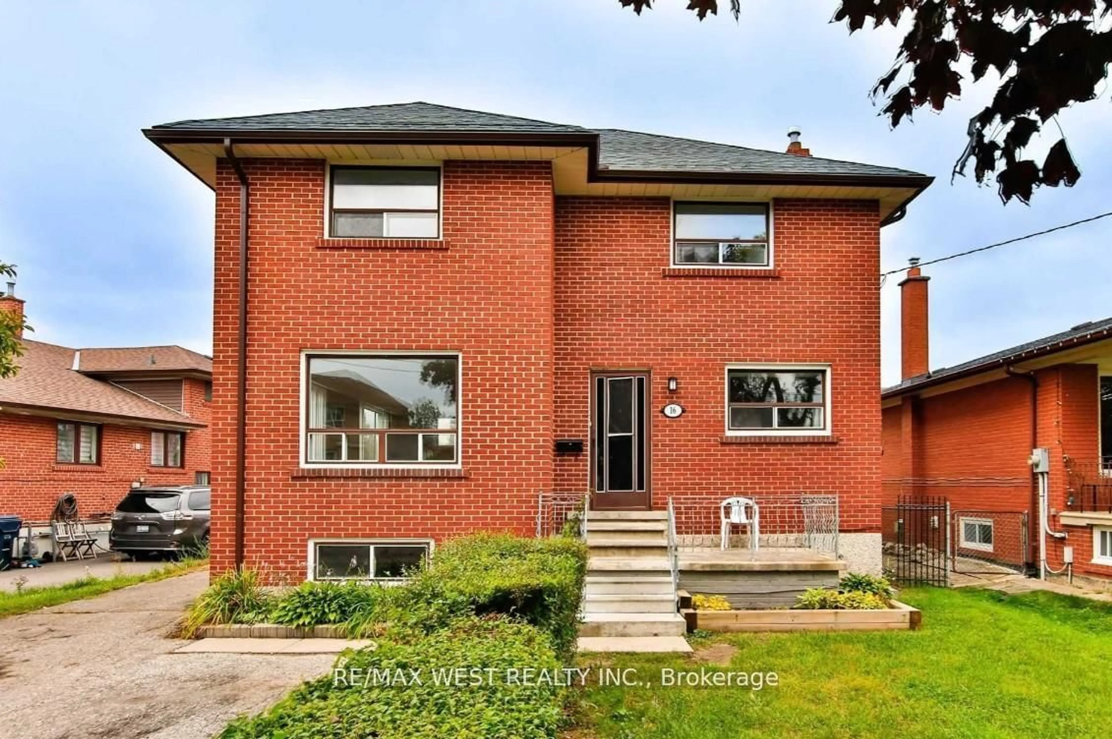 Home with brick exterior material, street for 16 Upwood Ave, Toronto Ontario M6L 3A5