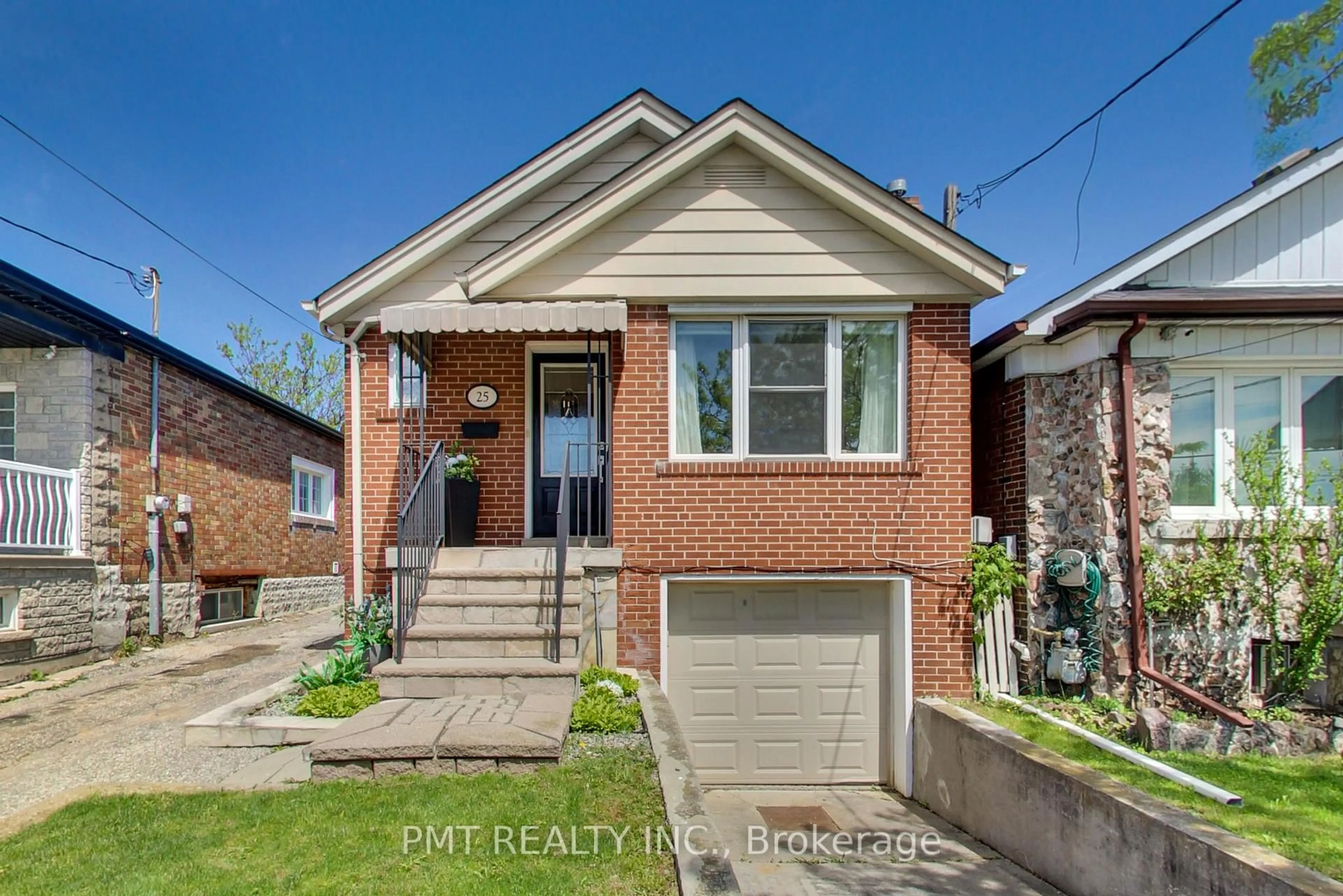 Home with brick exterior material, street for 25 Ronald Ave, Toronto Ontario M6E 4M5