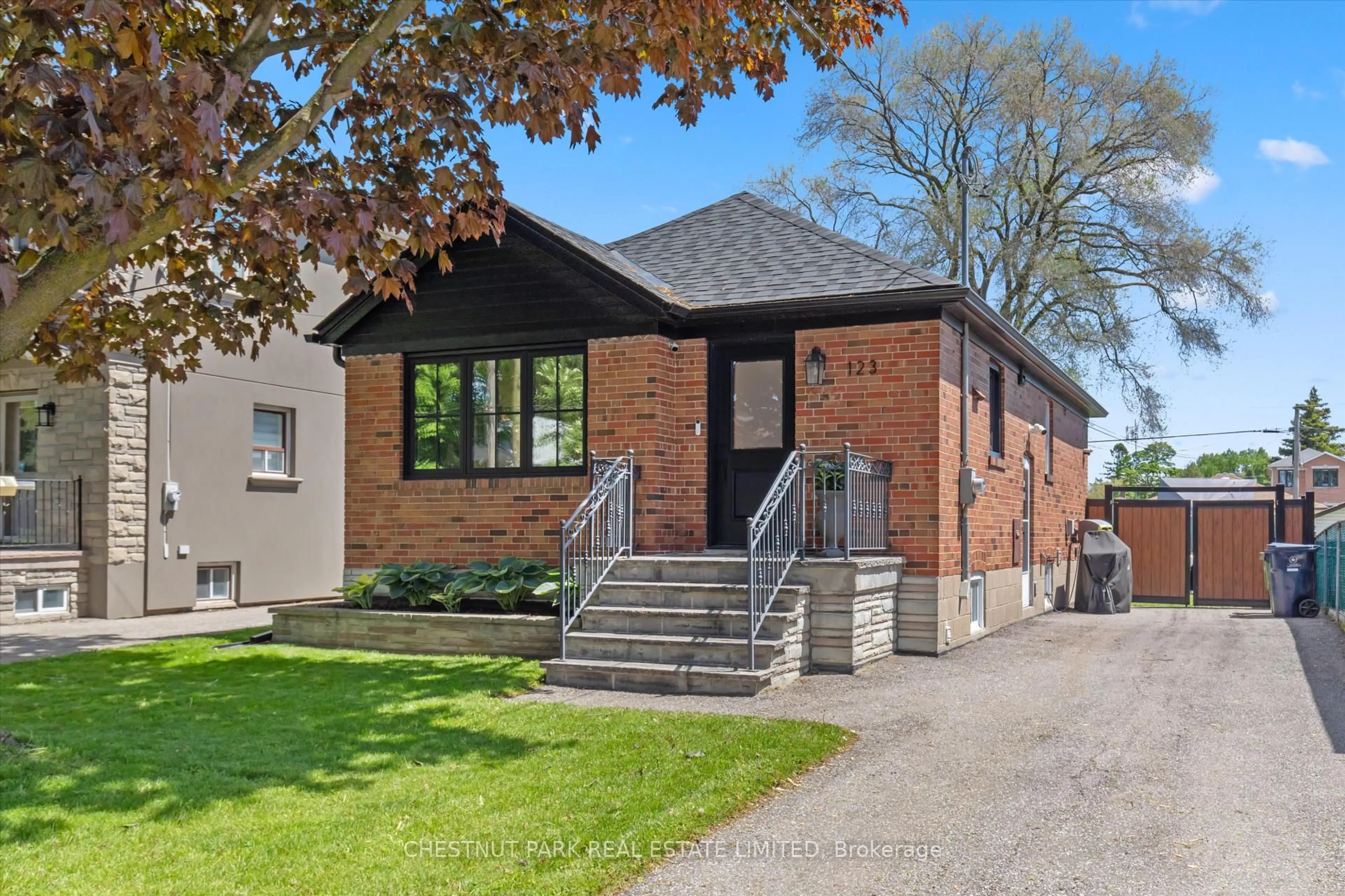 Home with brick exterior material, street for 123 Wesley St, Toronto Ontario M8Y 2W9