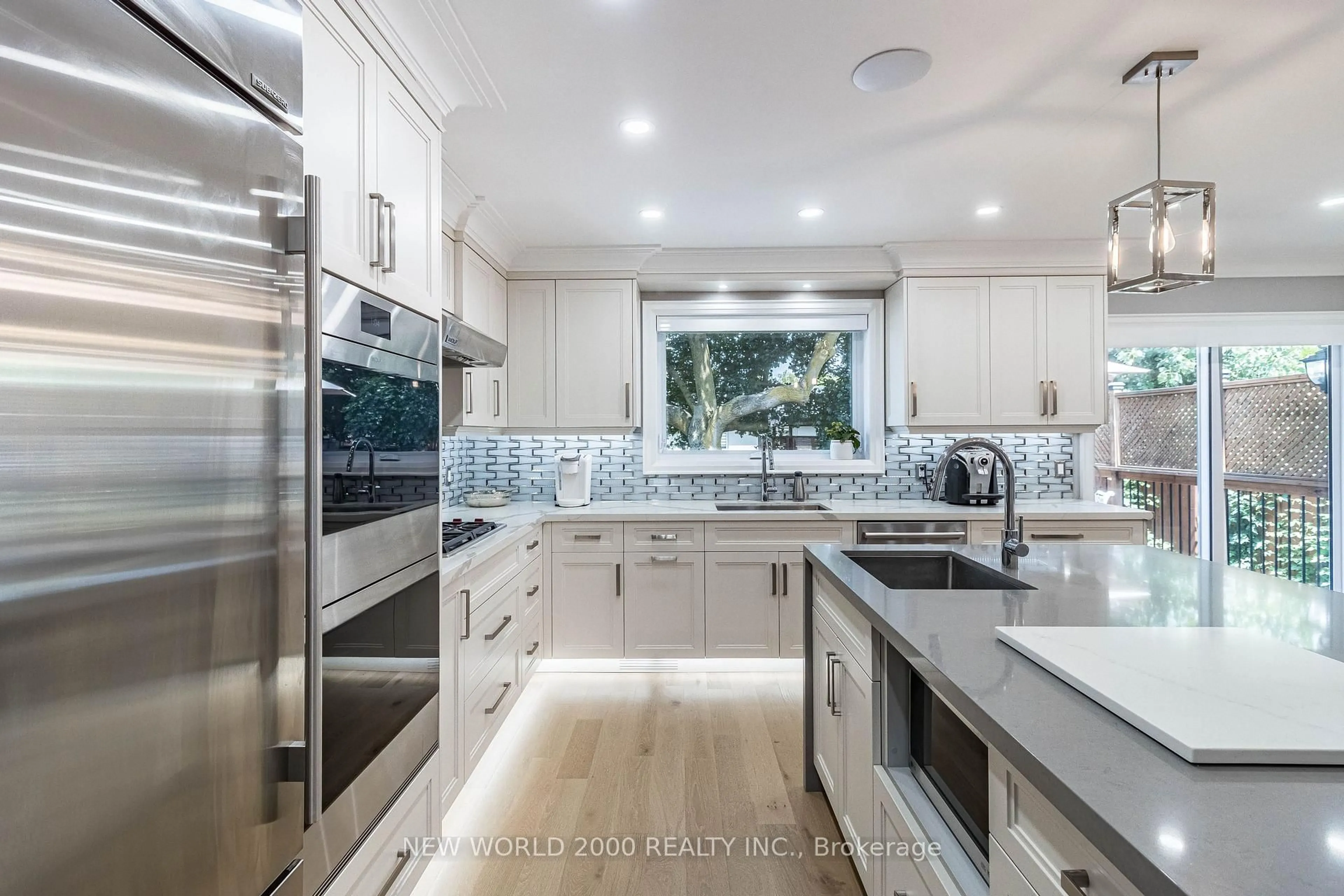 Contemporary kitchen, ceramic/tile floor for 58 Comay Rd, Toronto Ontario M6M 2L1