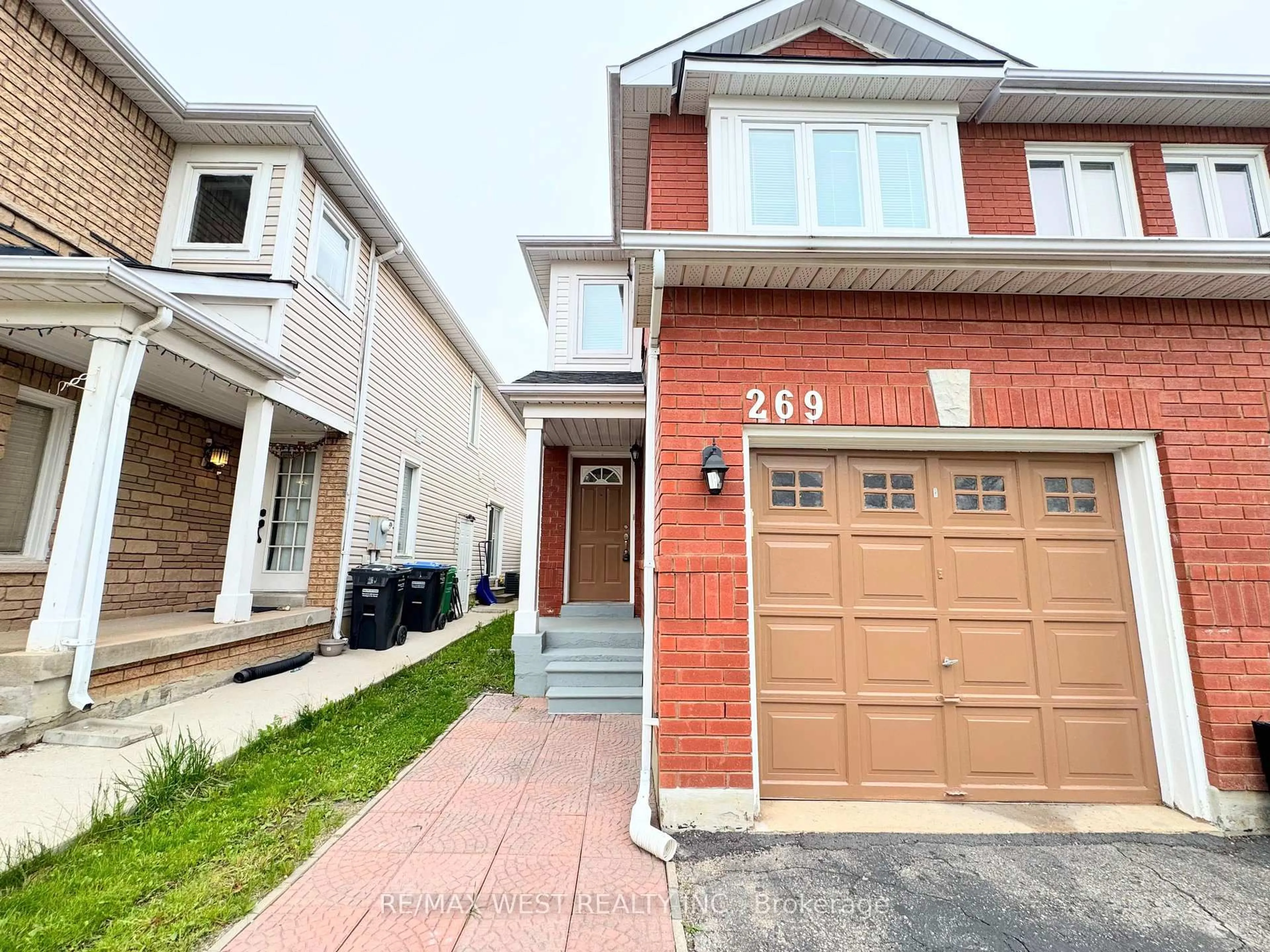 Home with brick exterior material, street for 269 Pressed Brick Dr, Brampton Ontario L6V 4L2