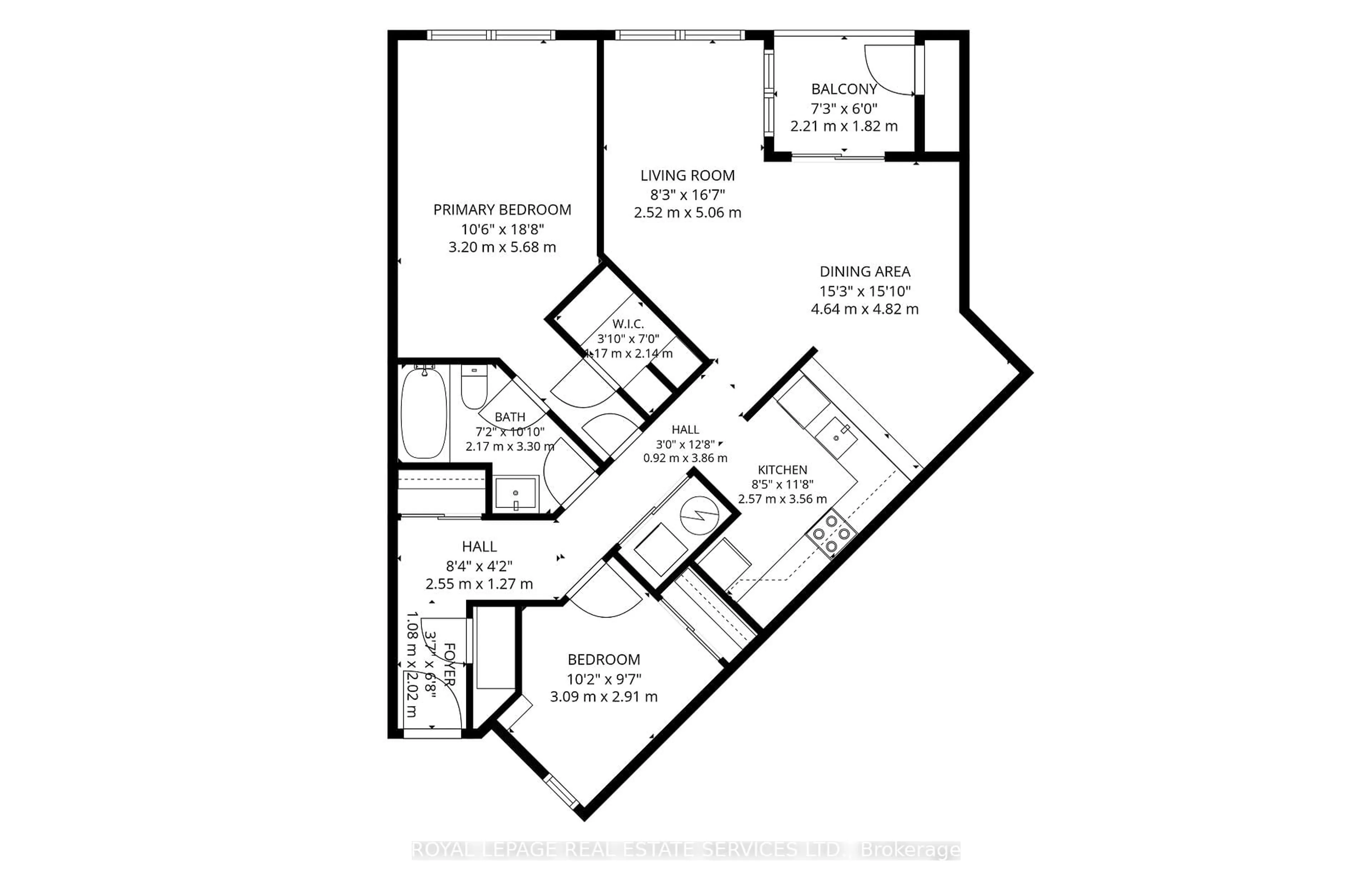 Floor plan for 75 Bristol Rd #174, Mississauga Ontario L4Z 3P2