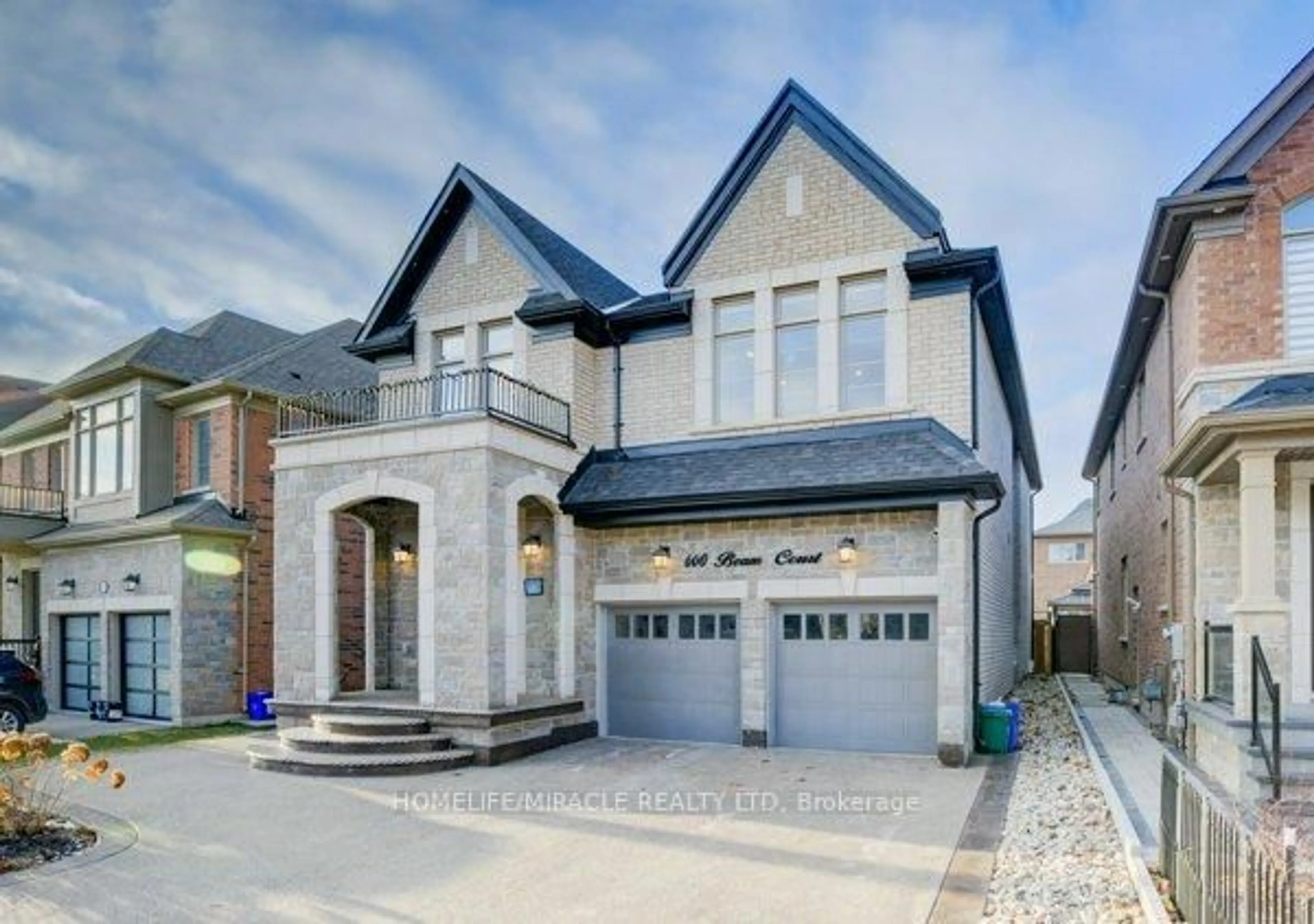 Home with brick exterior material, street for 600 Beam Crt, Milton Ontario L9E 1L3