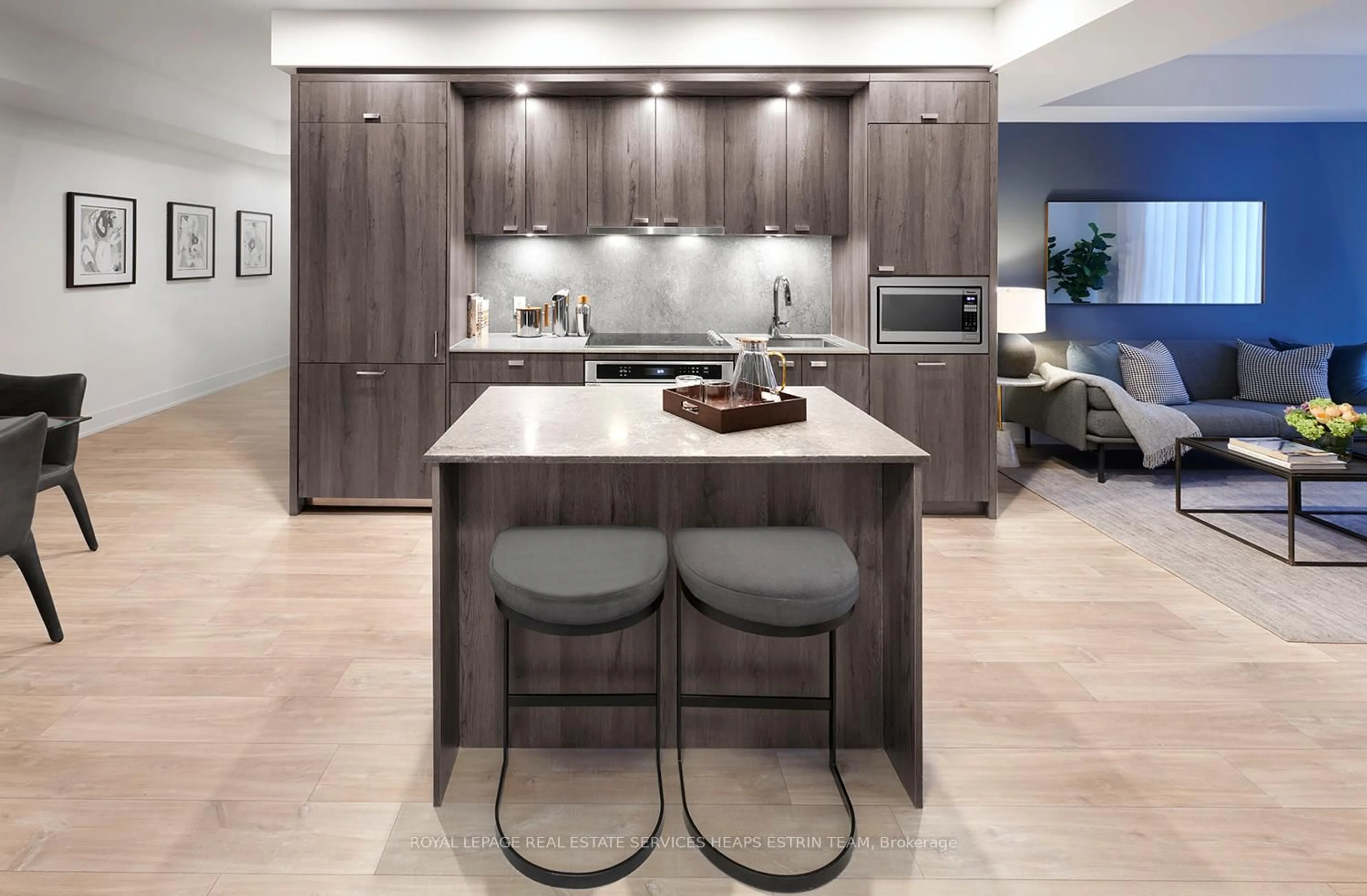 Contemporary kitchen, ceramic/tile floor for 858 Dupont St #328, Toronto Ontario M6G 1Z7