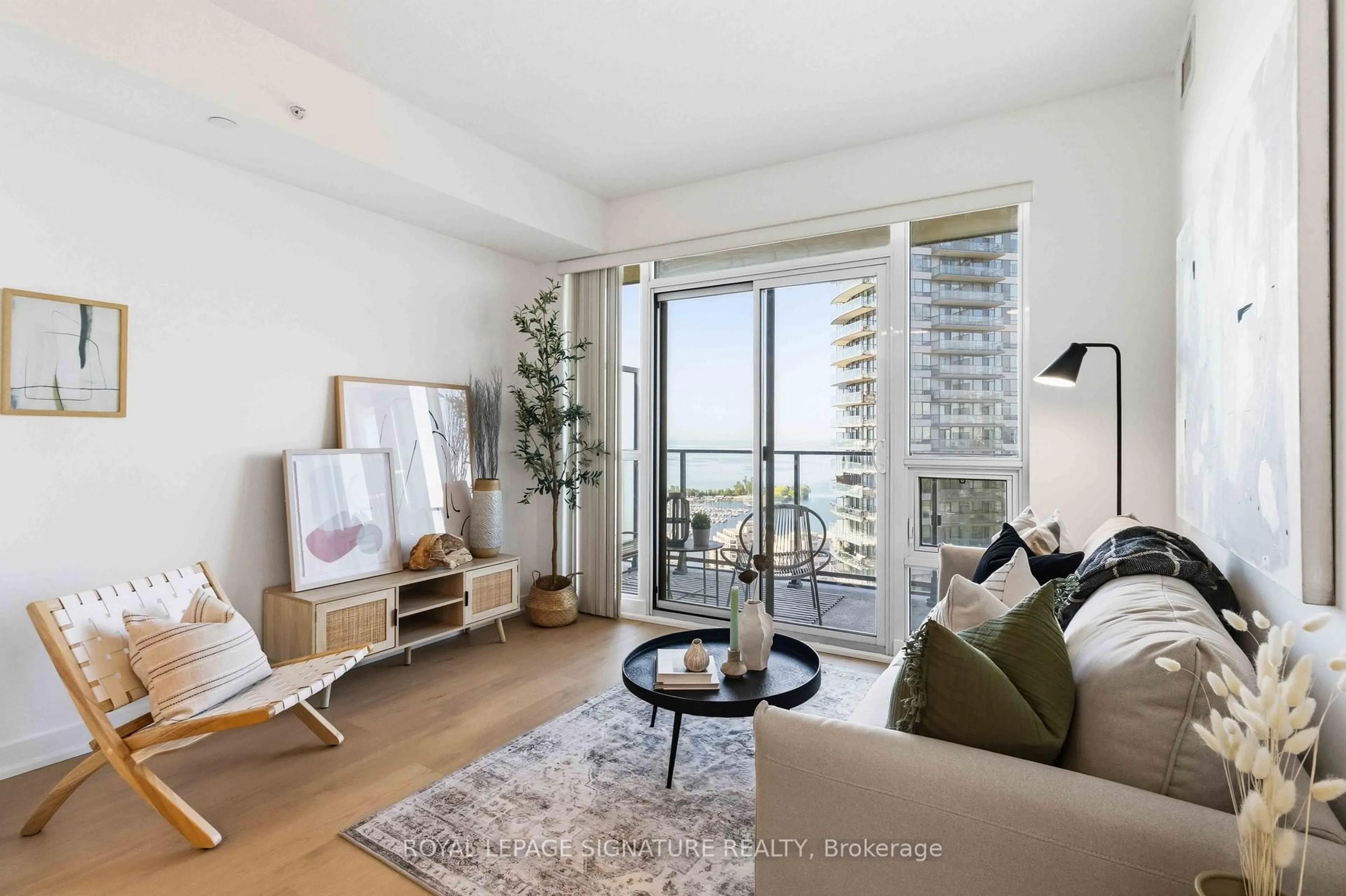 Living room with furniture, unknown for 2212 Lake Shore Blvd #3604, Toronto Ontario M8V 0C2