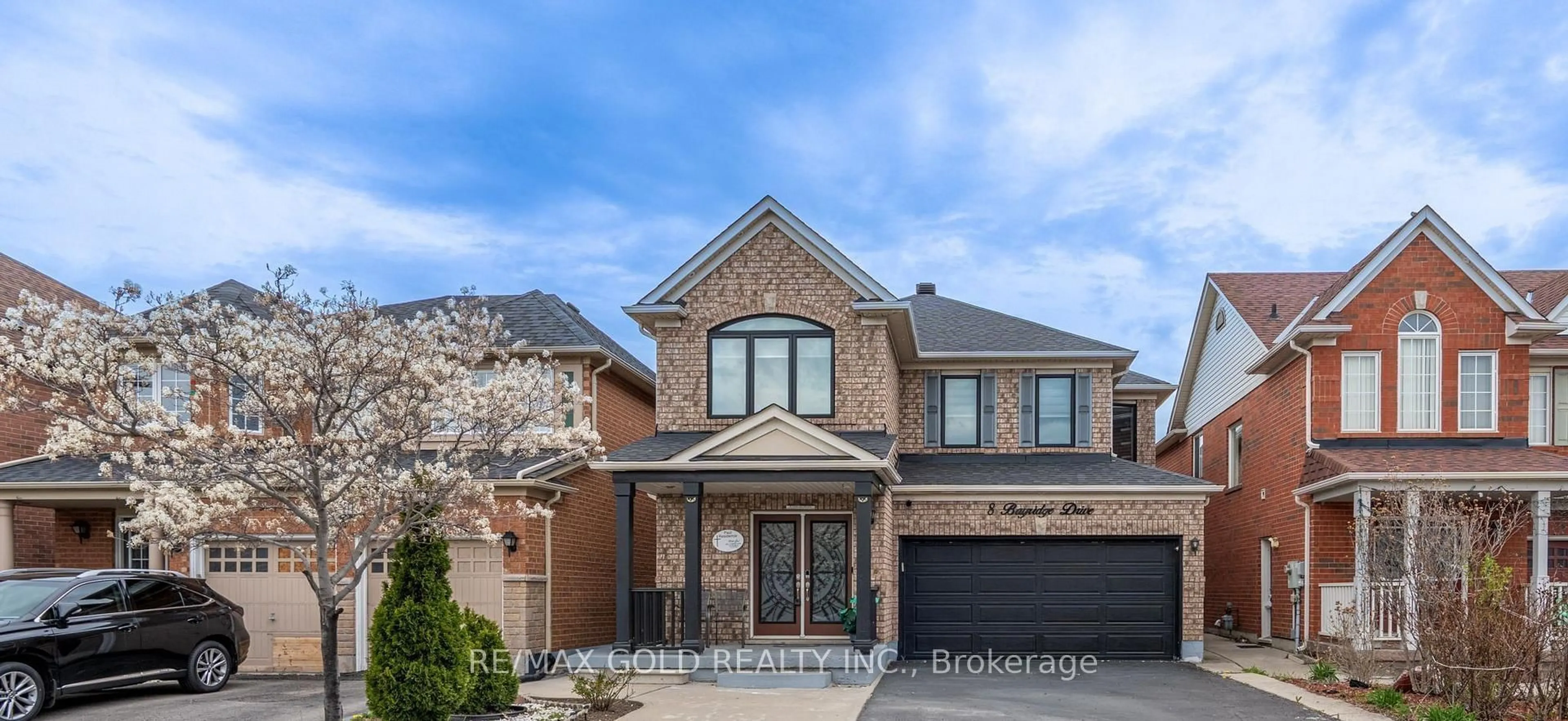 Home with brick exterior material, street for 8 Bayridge Dr, Brampton Ontario L6P 2H8