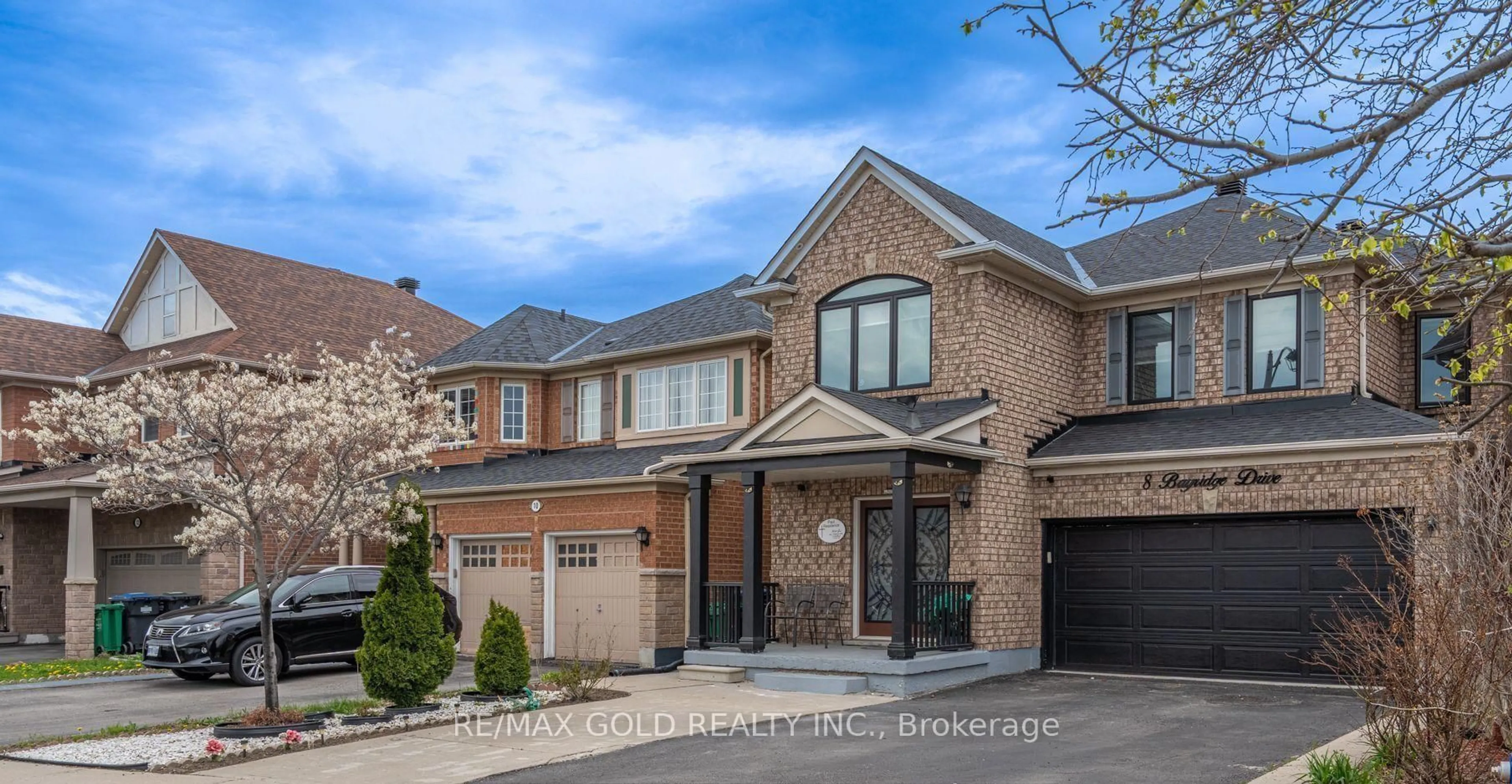 Home with brick exterior material, street for 8 Bayridge Dr, Brampton Ontario L6P 2H8