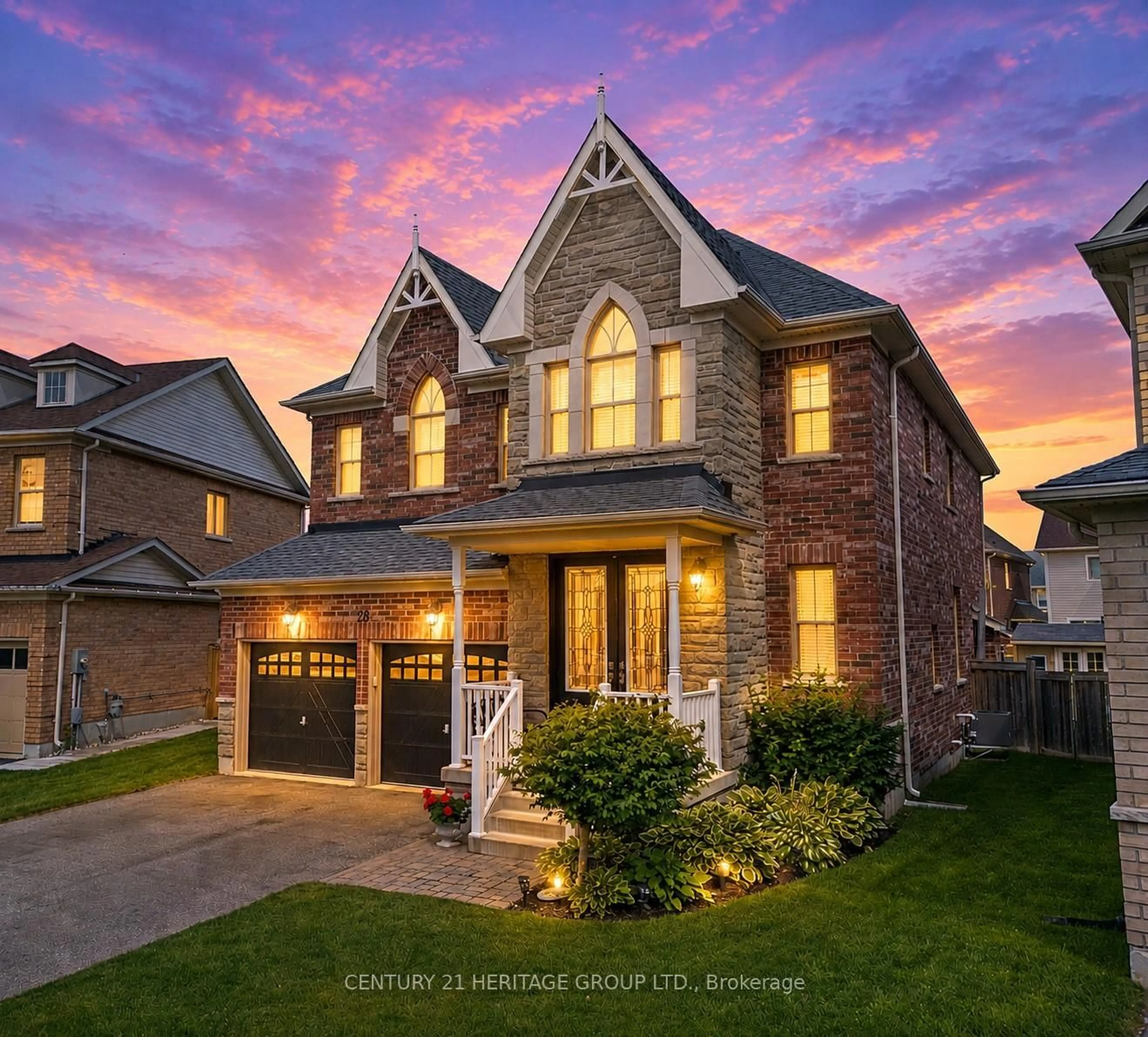 Home with brick exterior material, street for 28 Boyces Creek Crt, Caledon Ontario L7C 3S2