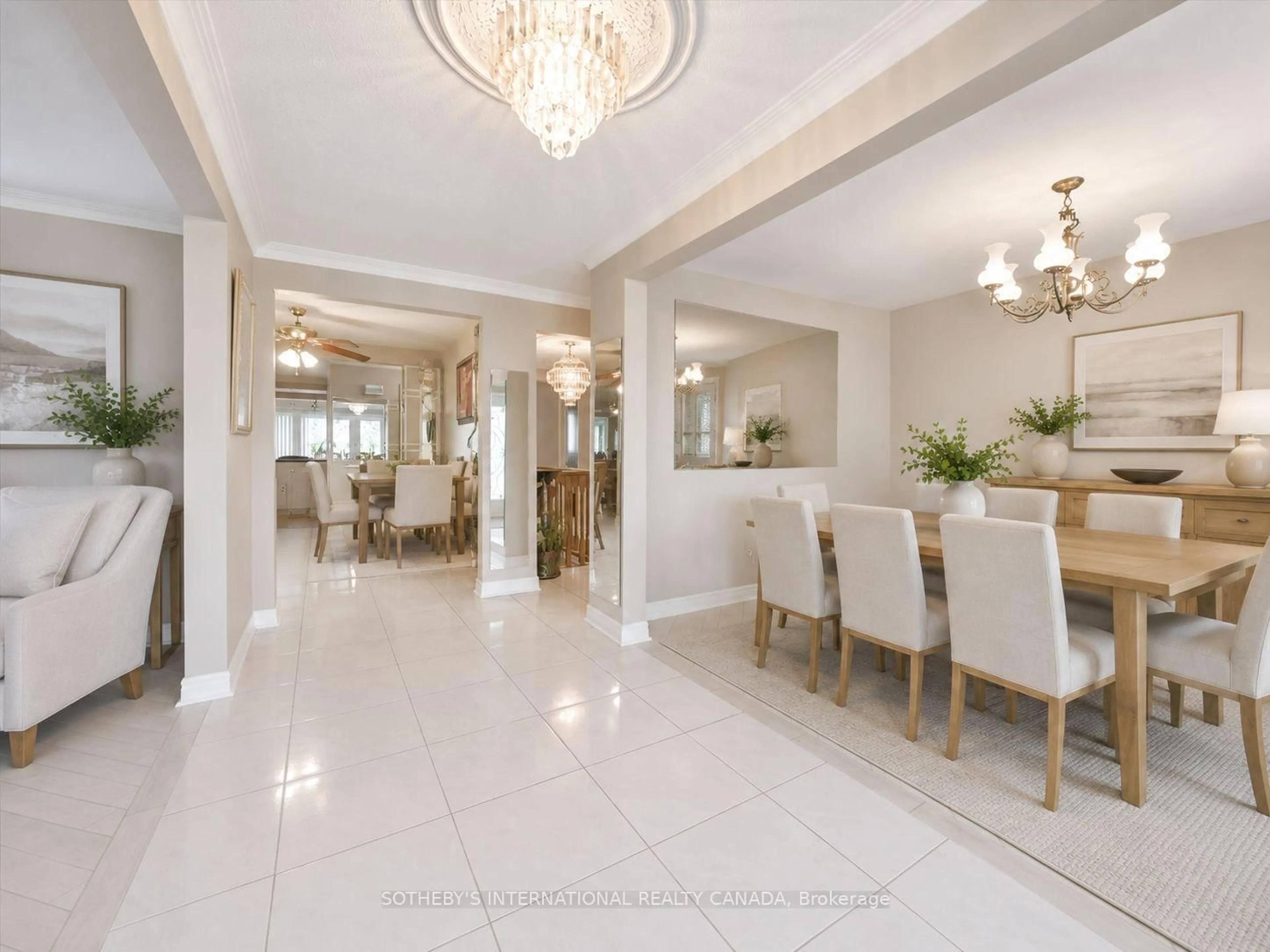 Dining room, ceramic/tile floor for 502 Queens Dr, Toronto Ontario M6L 1M8