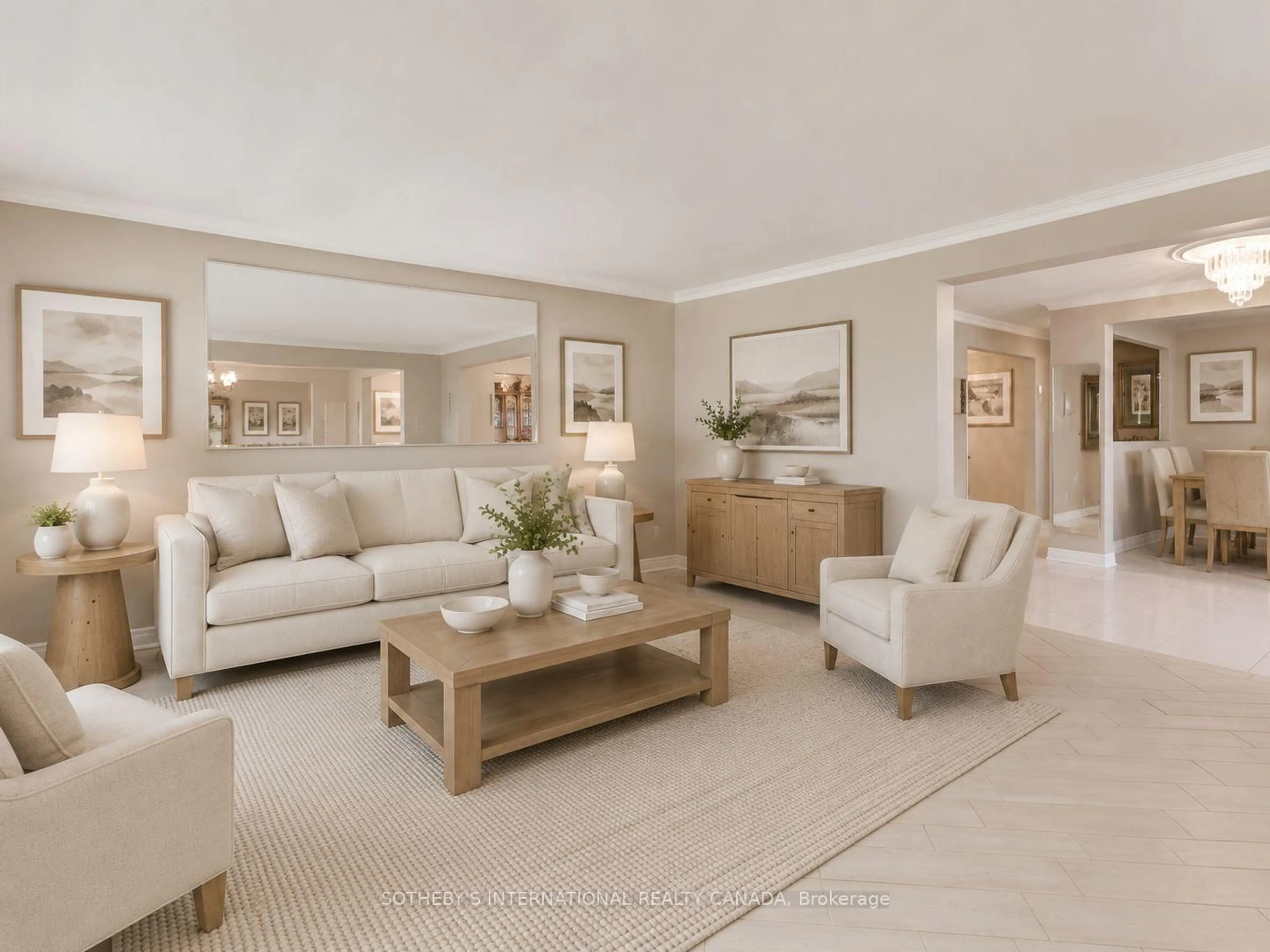 Living room with furniture, unknown for 502 Queens Dr, Toronto Ontario M6L 1M8