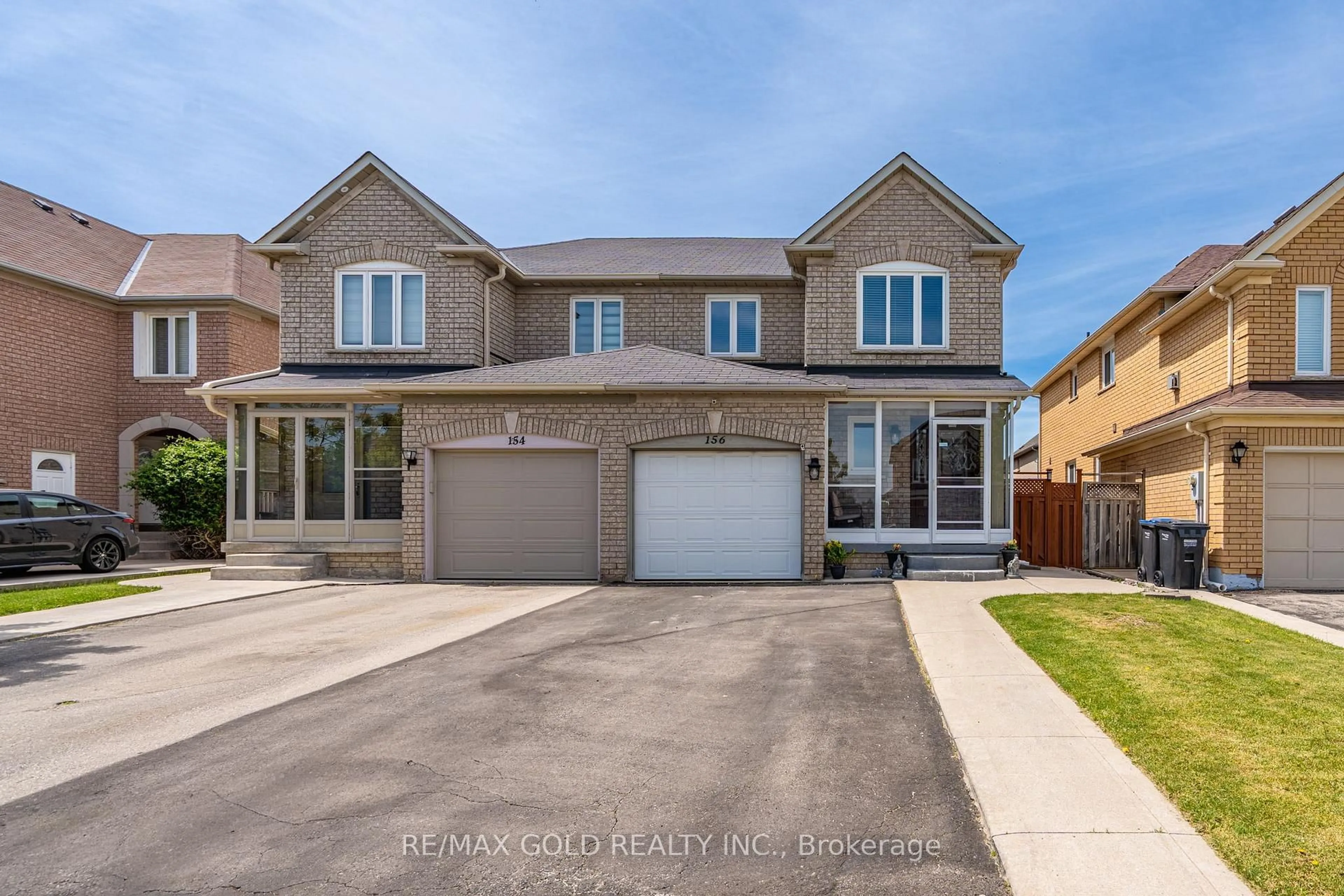 Home with brick exterior material, street for 156 Sahara Tr, Brampton Ontario L6R 1P6