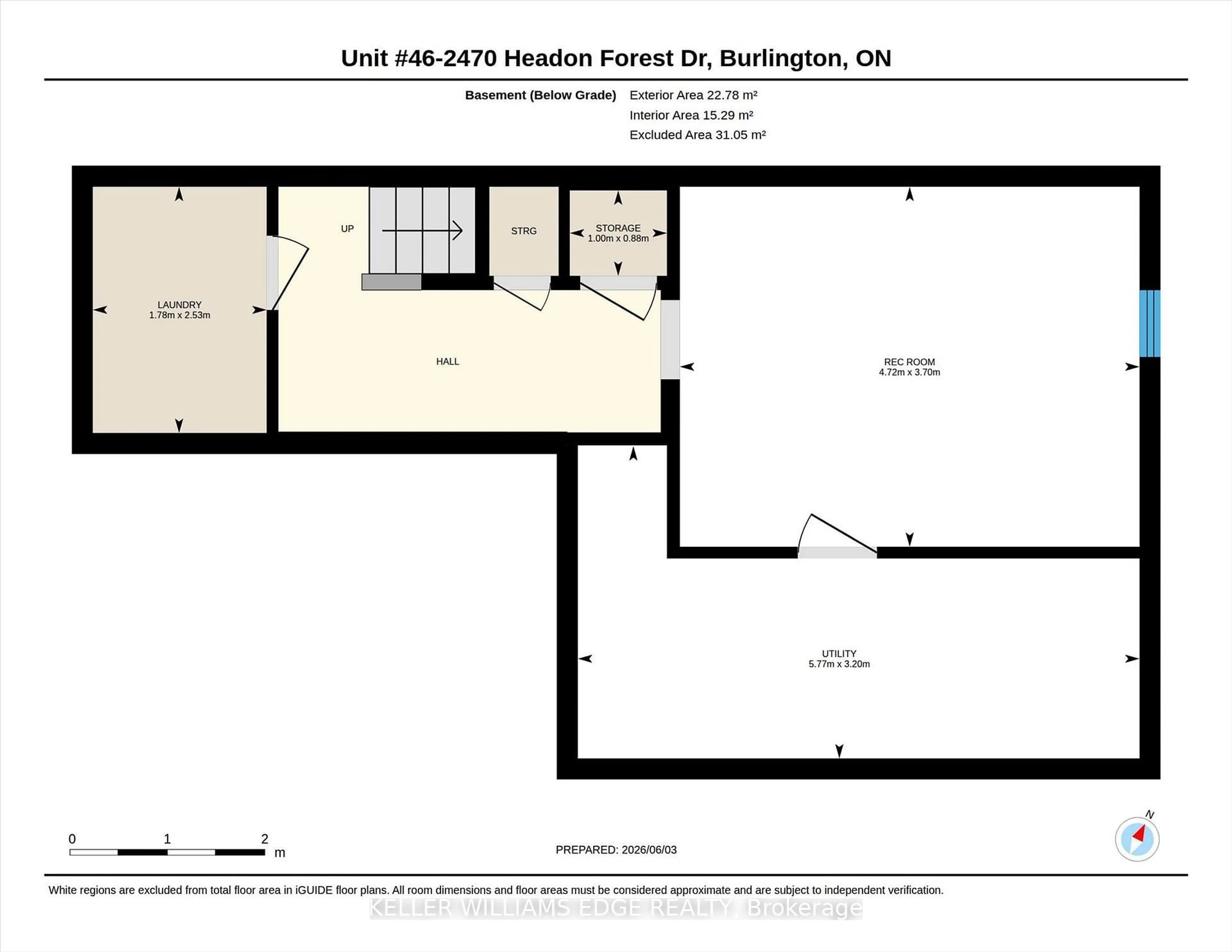 Floor plan for 2470 Headon Forest Dr #46, Burlington Ontario L7M 3X4