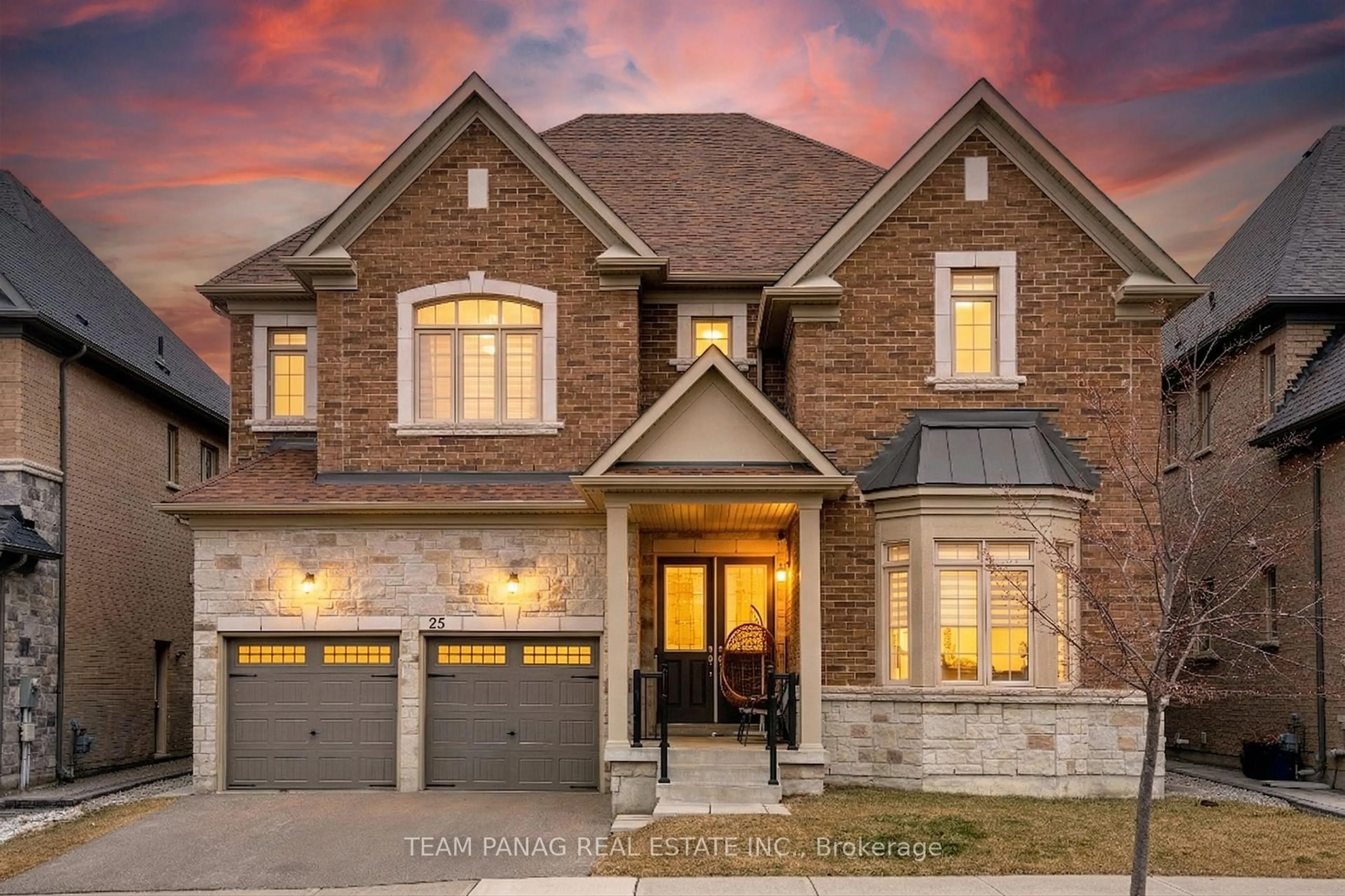 Home with brick exterior material, street for 25 Trail Rider Dr, Brampton Ontario L6P 4M4