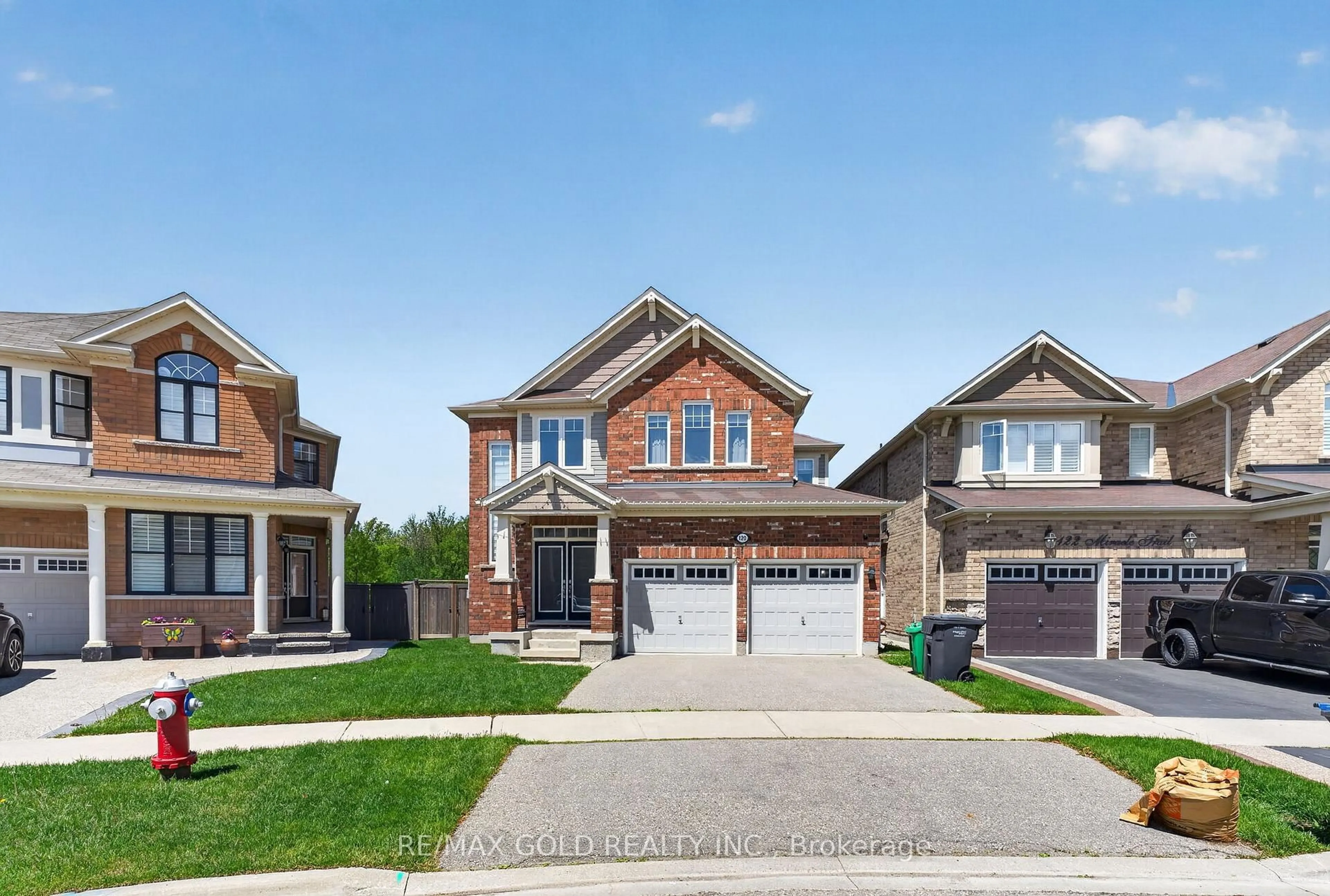 Home with brick exterior material, street for 120 Miracle Tr, Brampton Ontario L7A 0Y8