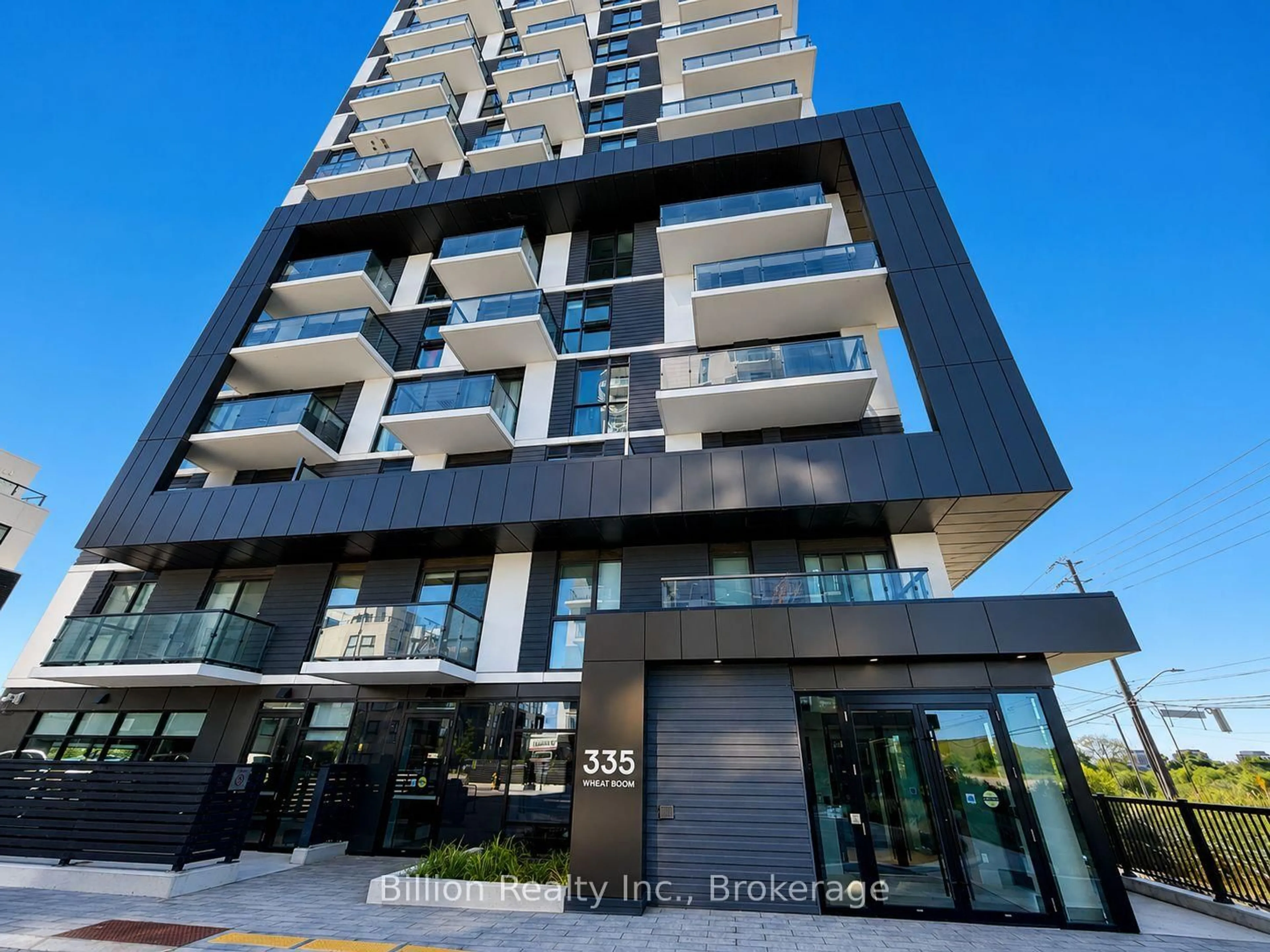 A pic from outside/outdoor area/front of a property/back of a property/a pic from drone, building for 335 Wheat Boom Dr #307, Oakville Ontario L6H 0P4