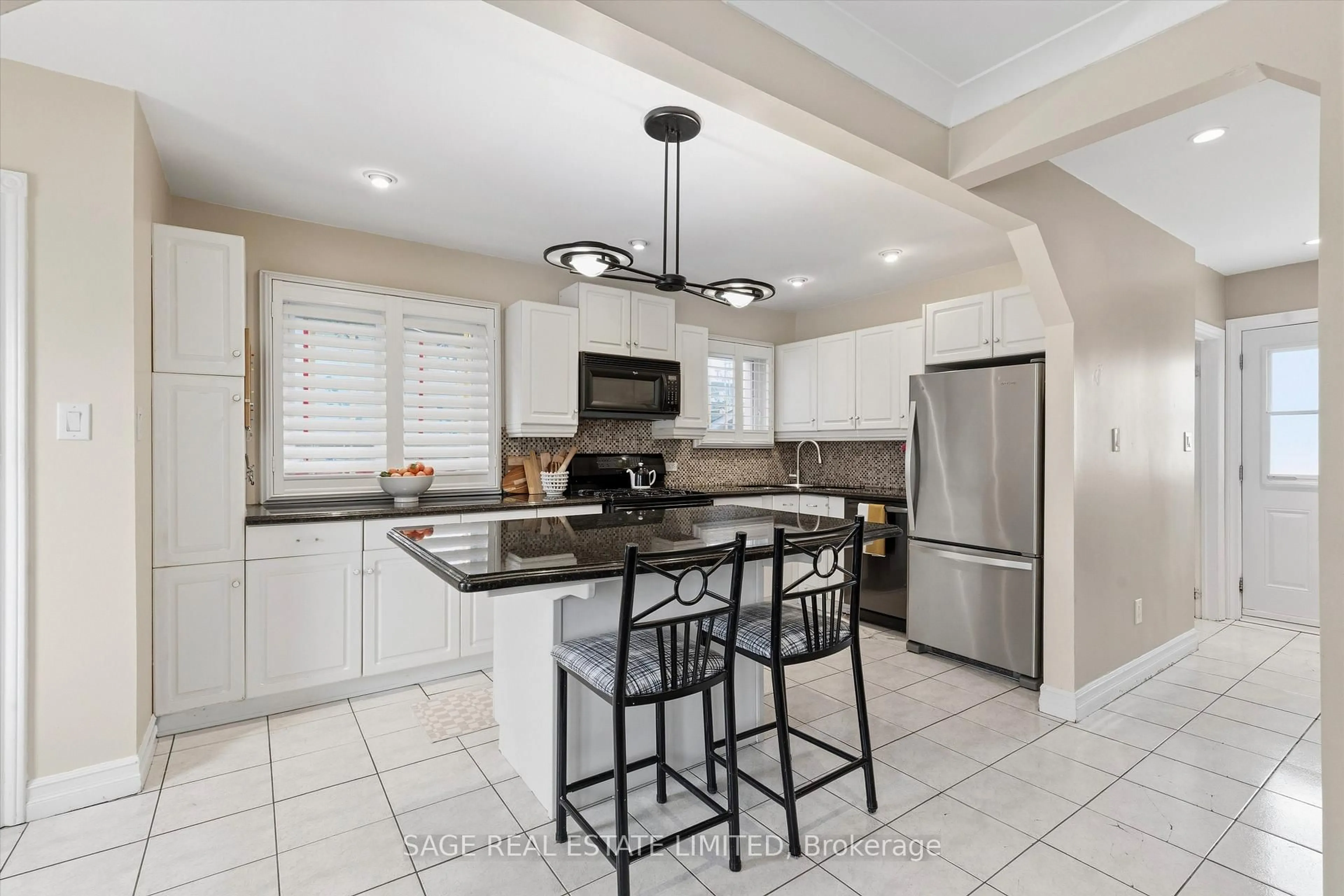 Contemporary kitchen, ceramic/tile floor for 11 Chelsea Dr, Toronto Ontario M8W 4R5