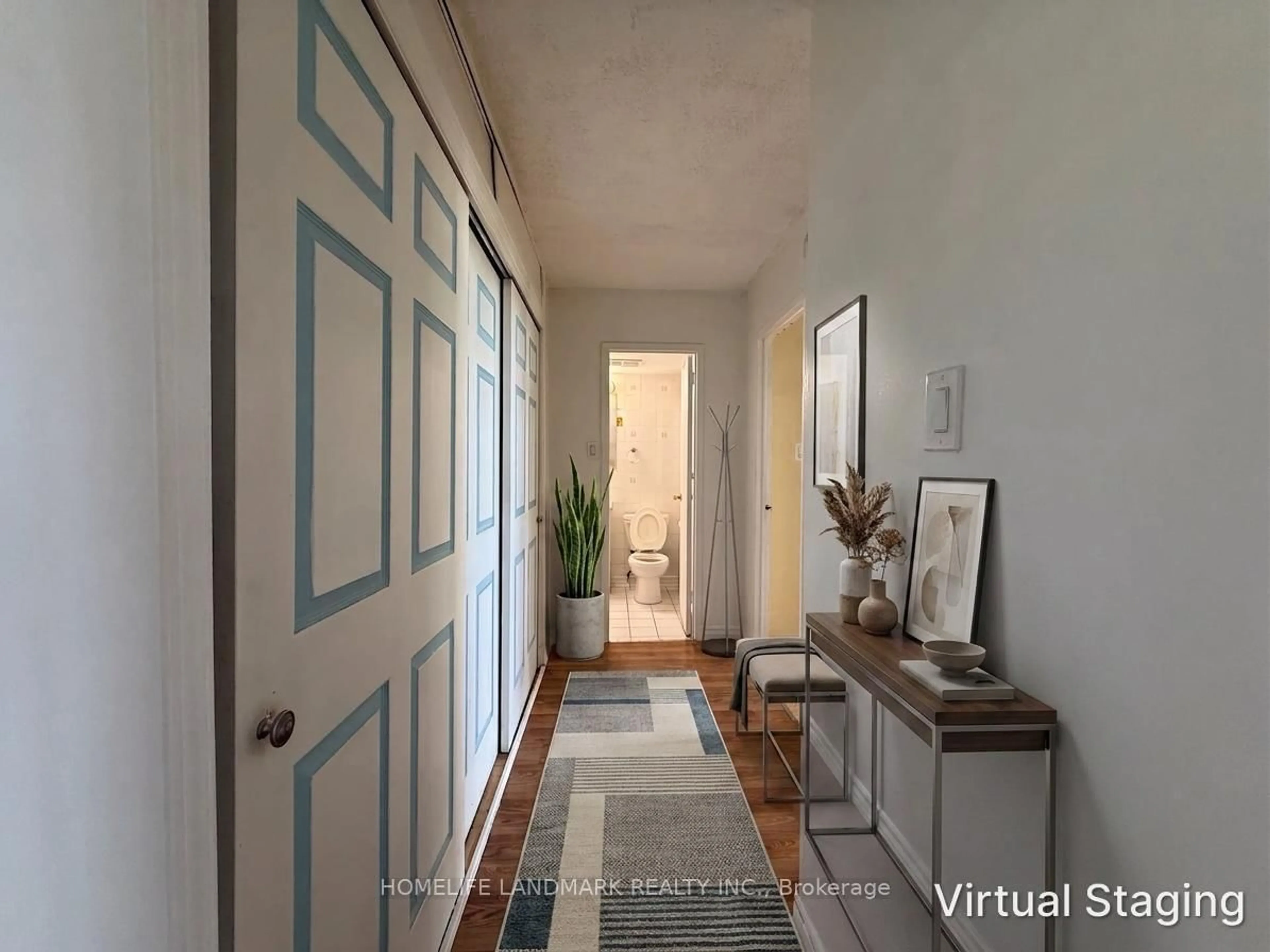 Indoor entryway for 200 Lotherton Ptwy #506, Toronto Ontario M6B 2G9