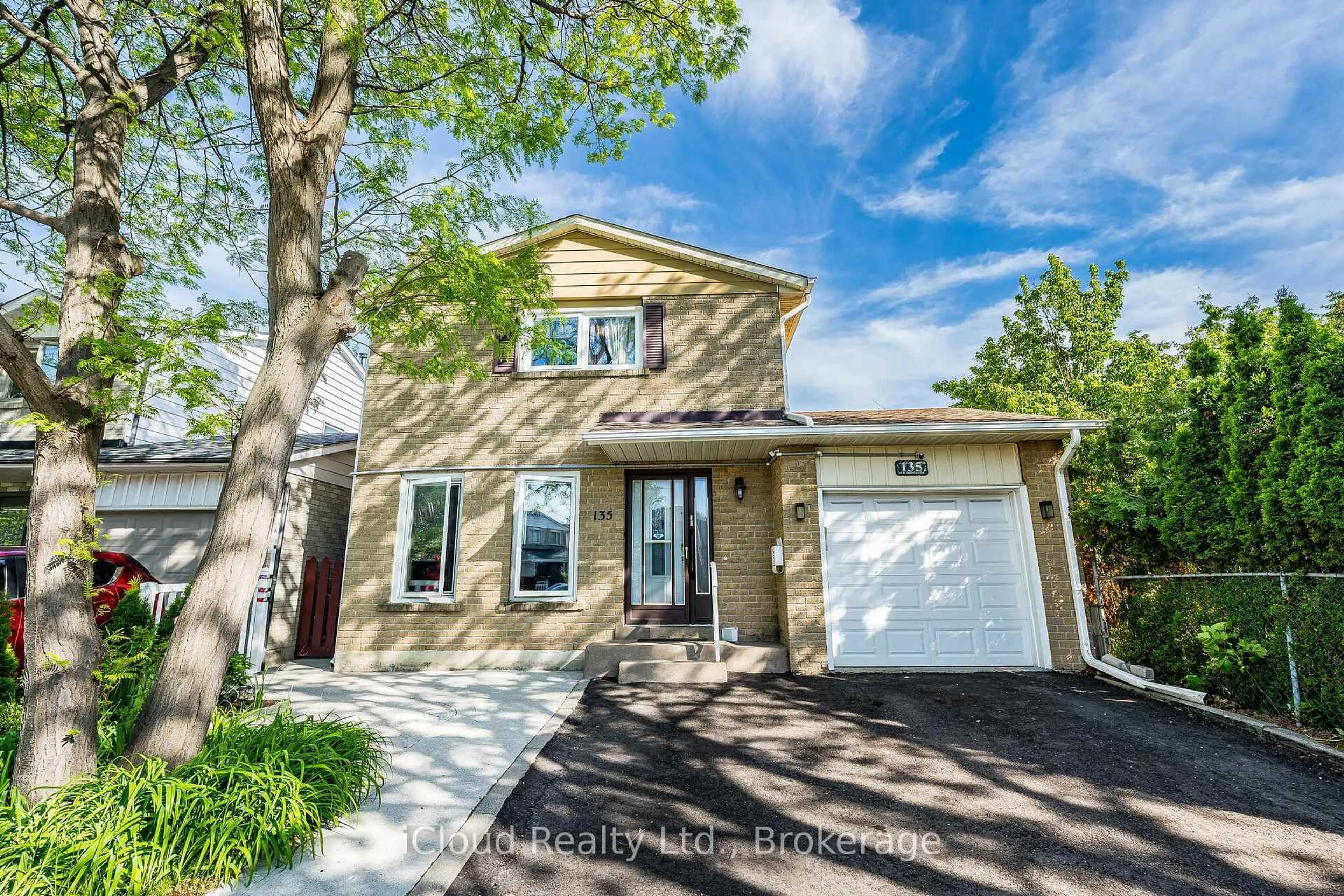 Home with brick exterior material, street for 135 Autumn Glen Circ, Toronto Ontario M9W 6B3