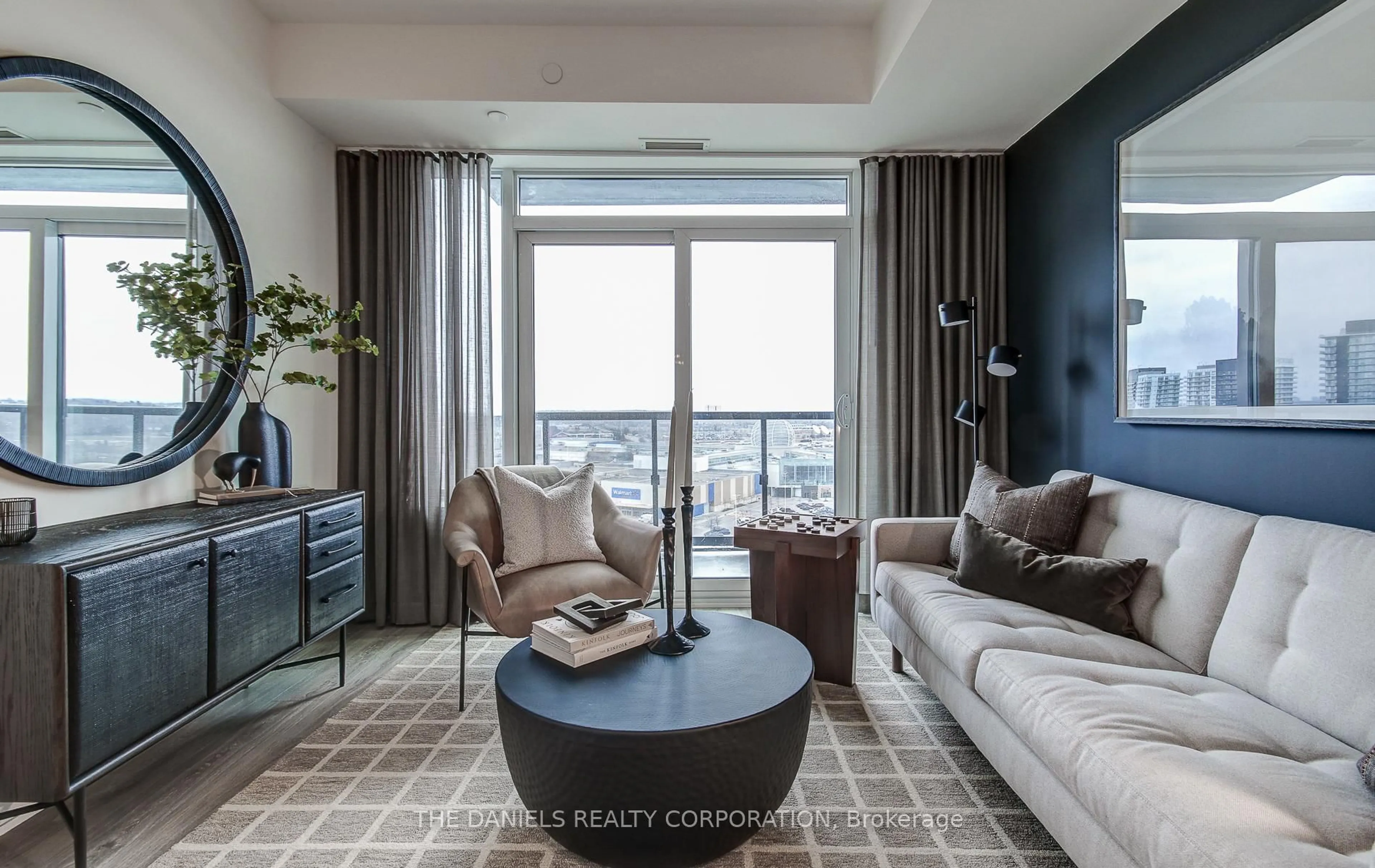 Living room with furniture, unknown for 2495 Eglinton Ave #1505, Mississauga Ontario L5M 2T2