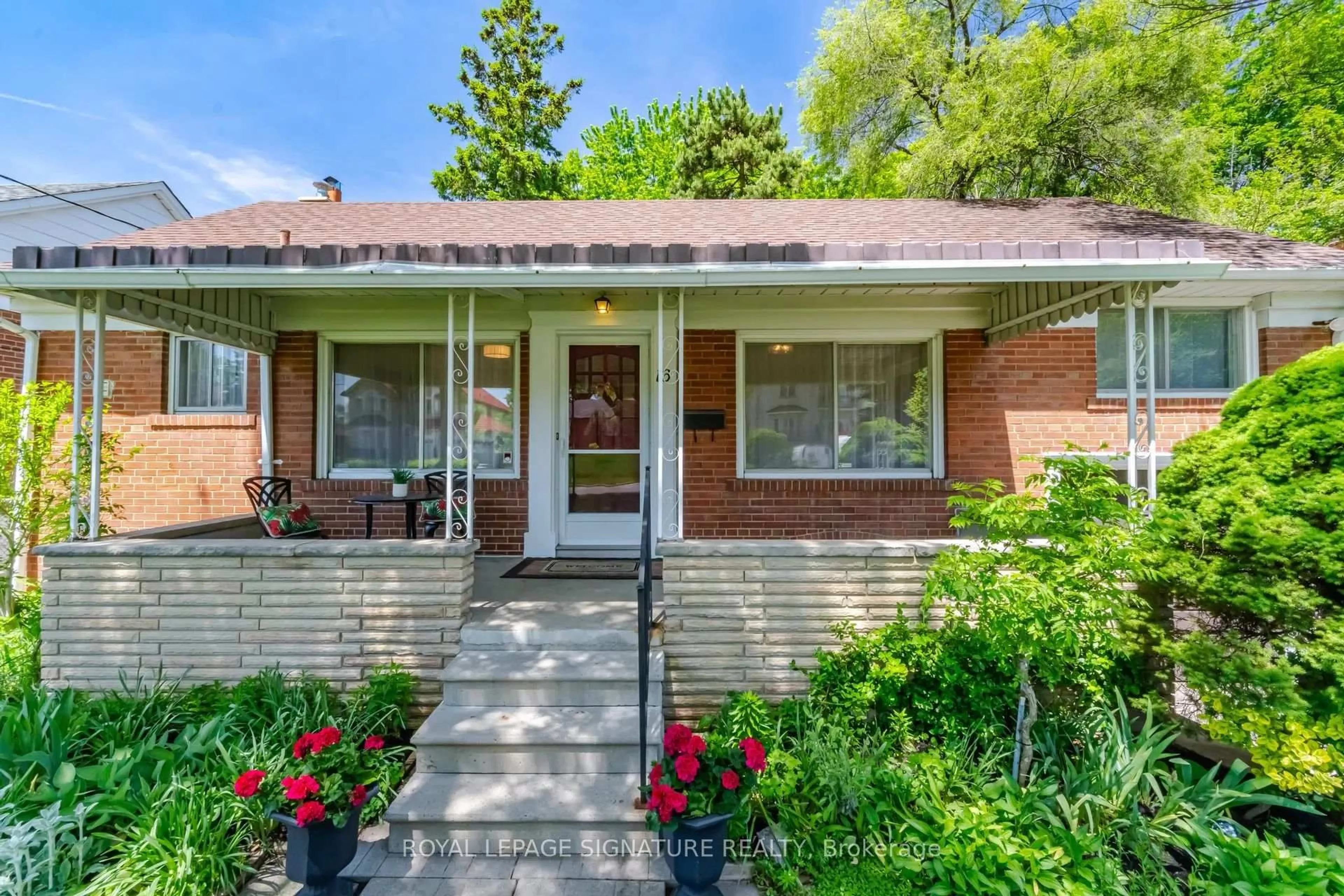 Home with brick exterior material, street for 16 King Georges Dr, Toronto Ontario M6M 2G9