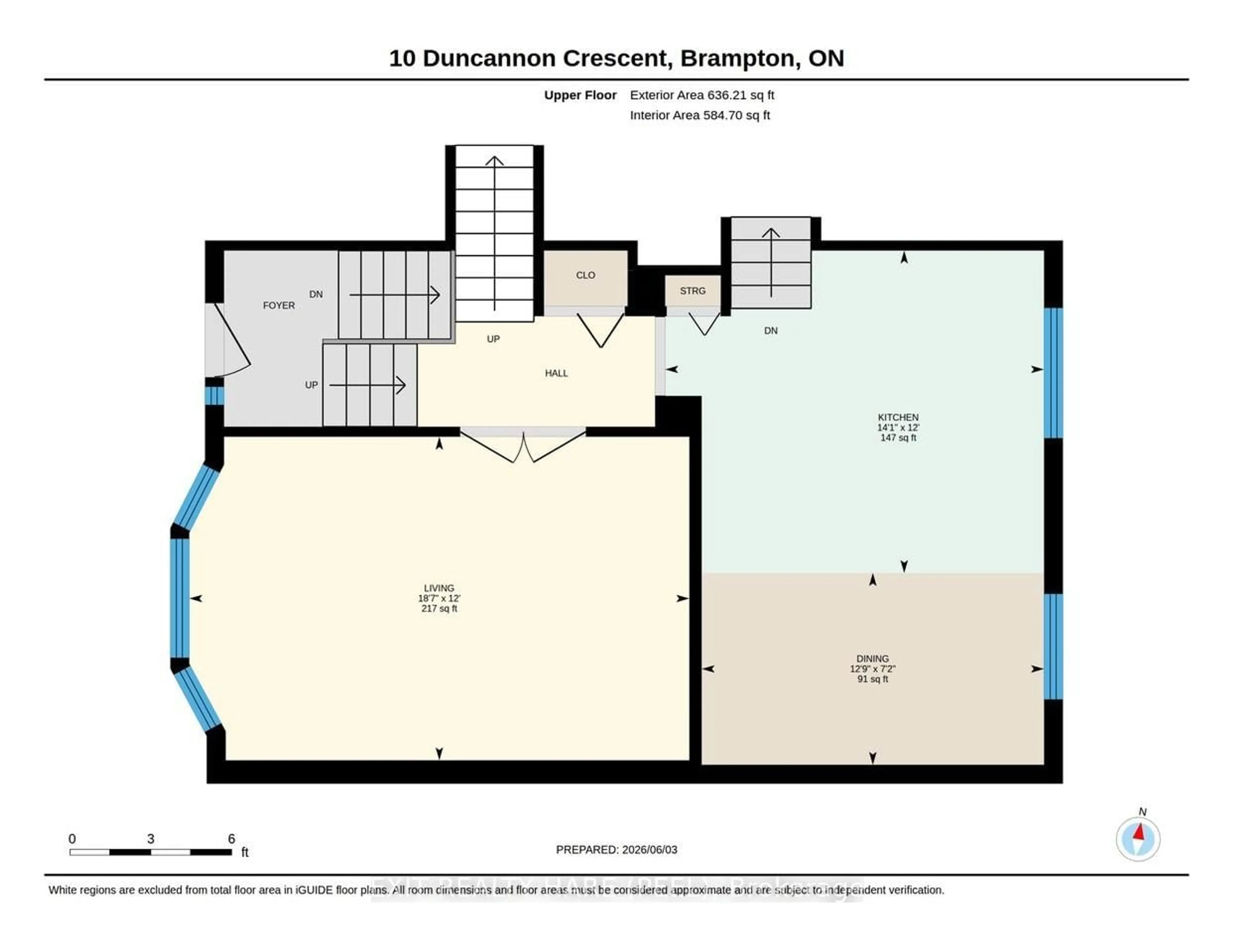 Floor plan for 10 Duncannon Cres, Brampton Ontario L6T 3G1