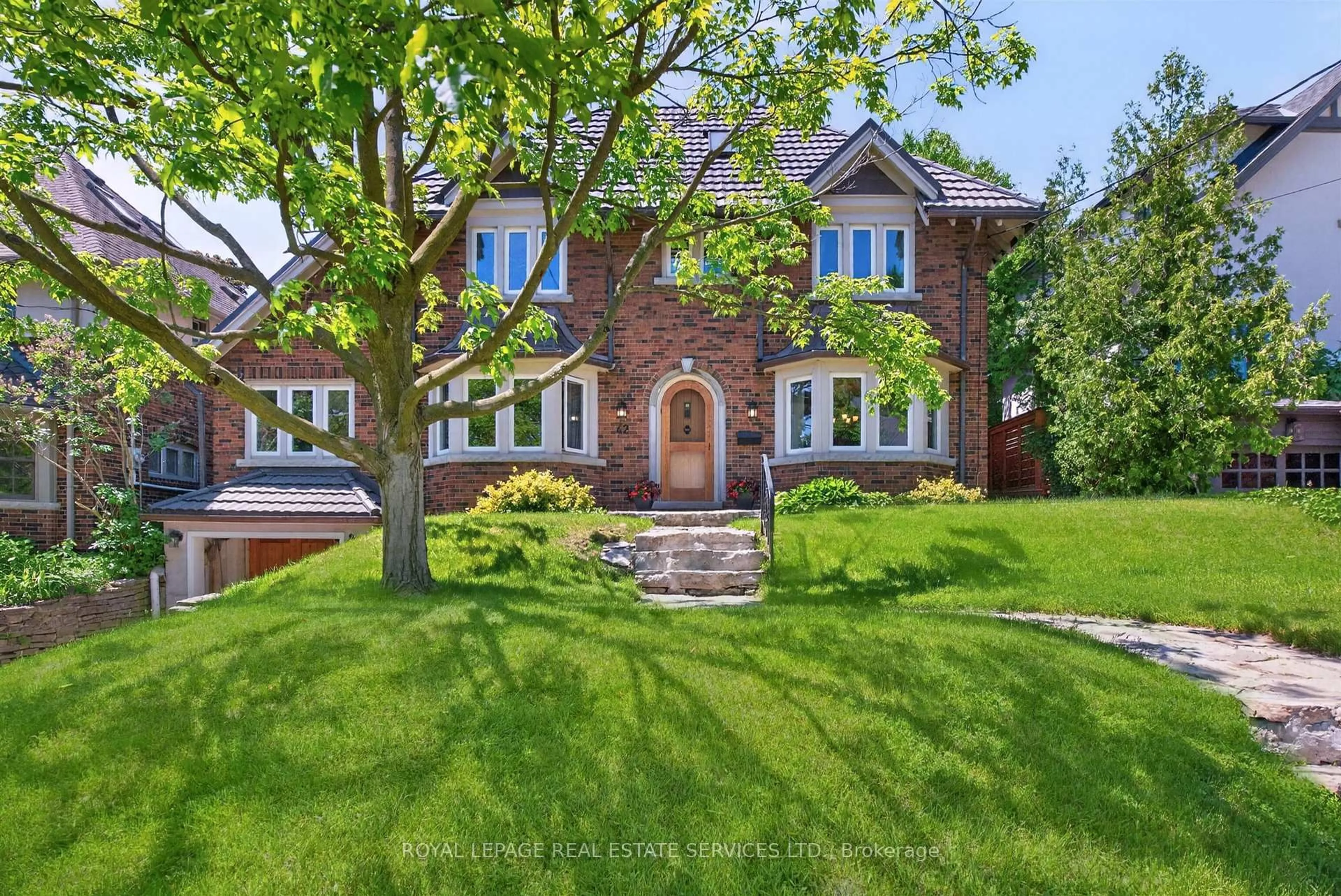 Home with brick exterior material, street for 42 Humbercrest Blvd, Toronto Ontario M6S 4K8