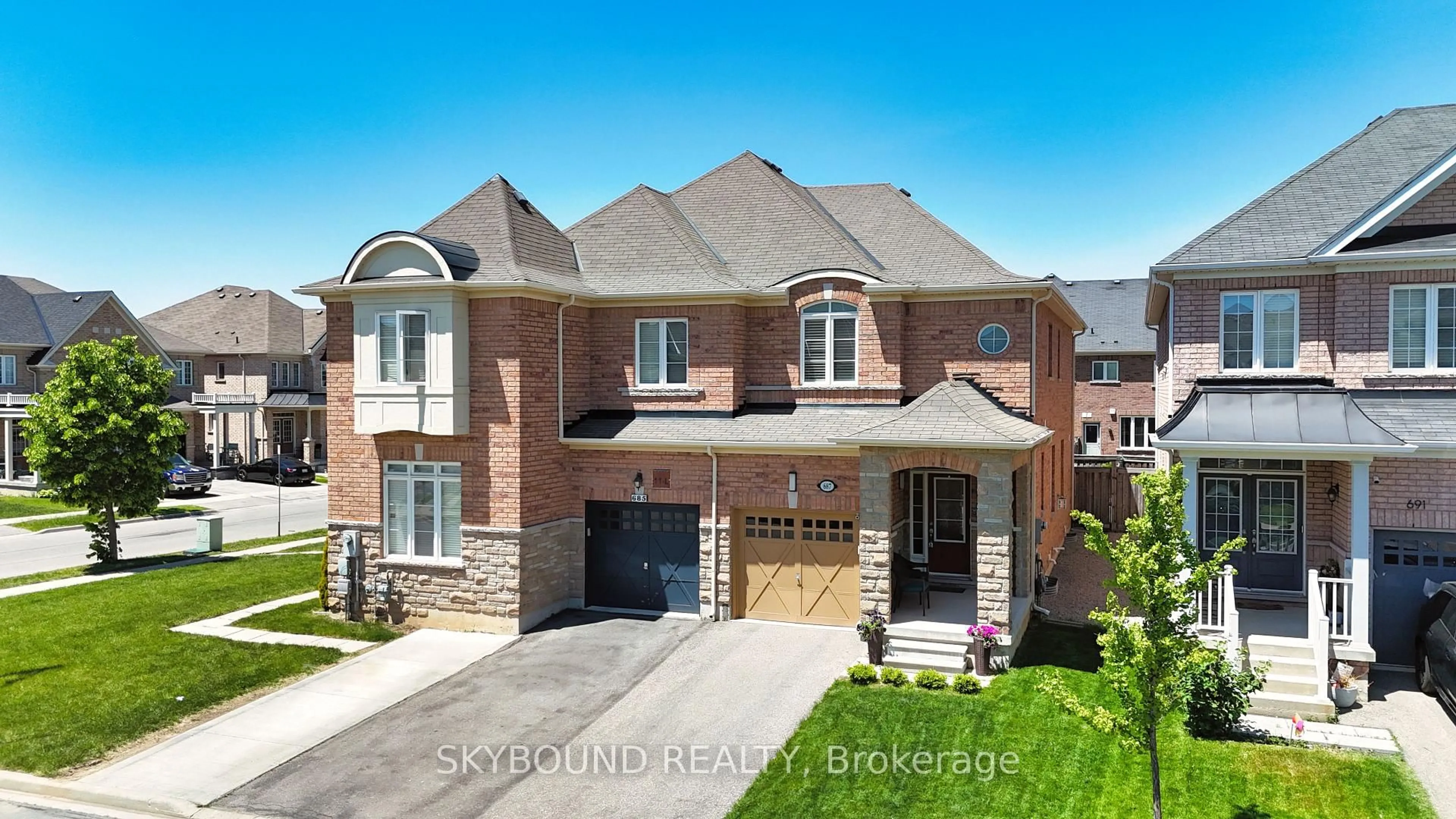 Home with brick exterior material, street for 687 Megson Terr, Milton Ontario L9T 8K4