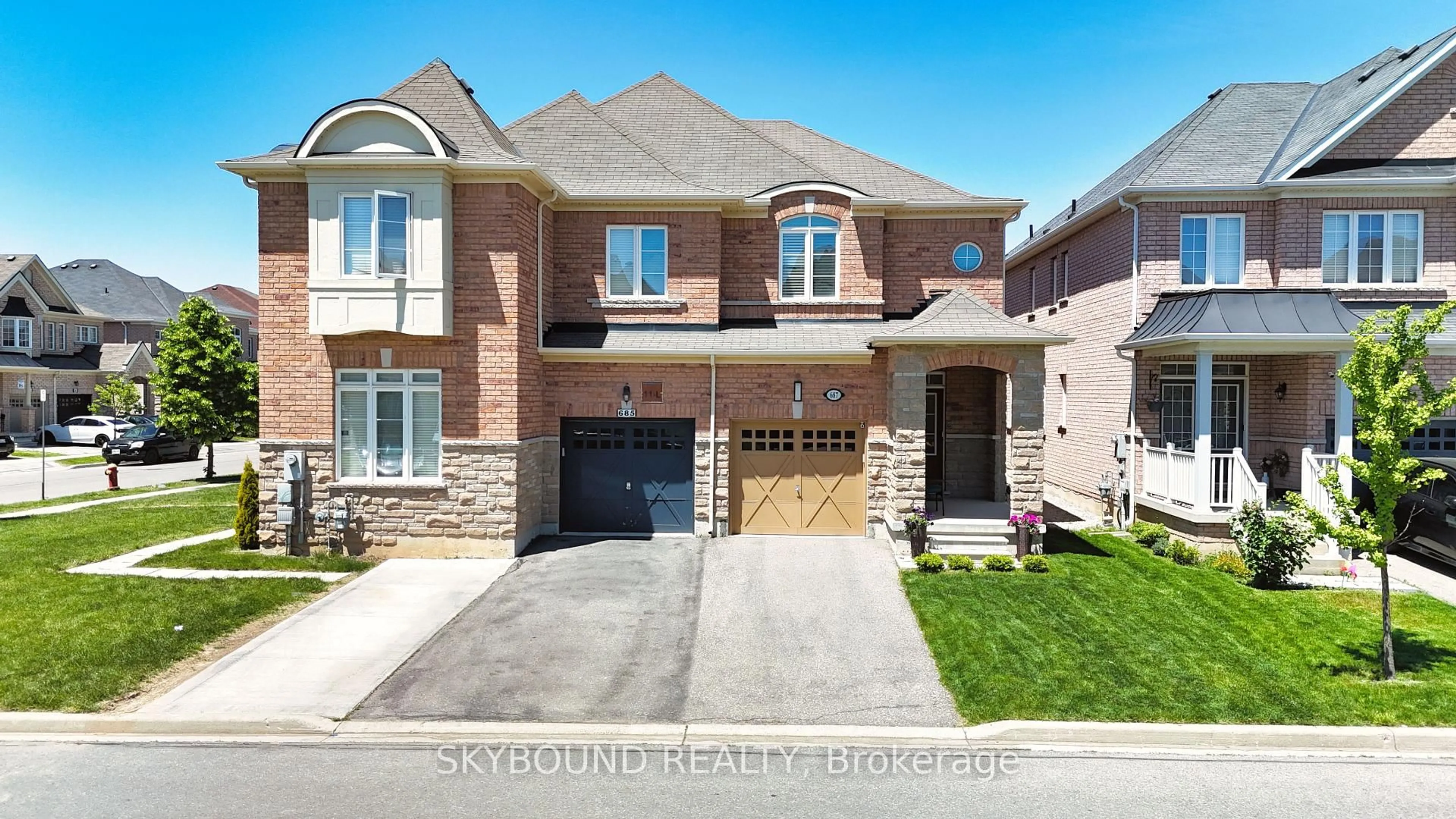 Home with brick exterior material, street for 687 Megson Terr, Milton Ontario L9T 8K4