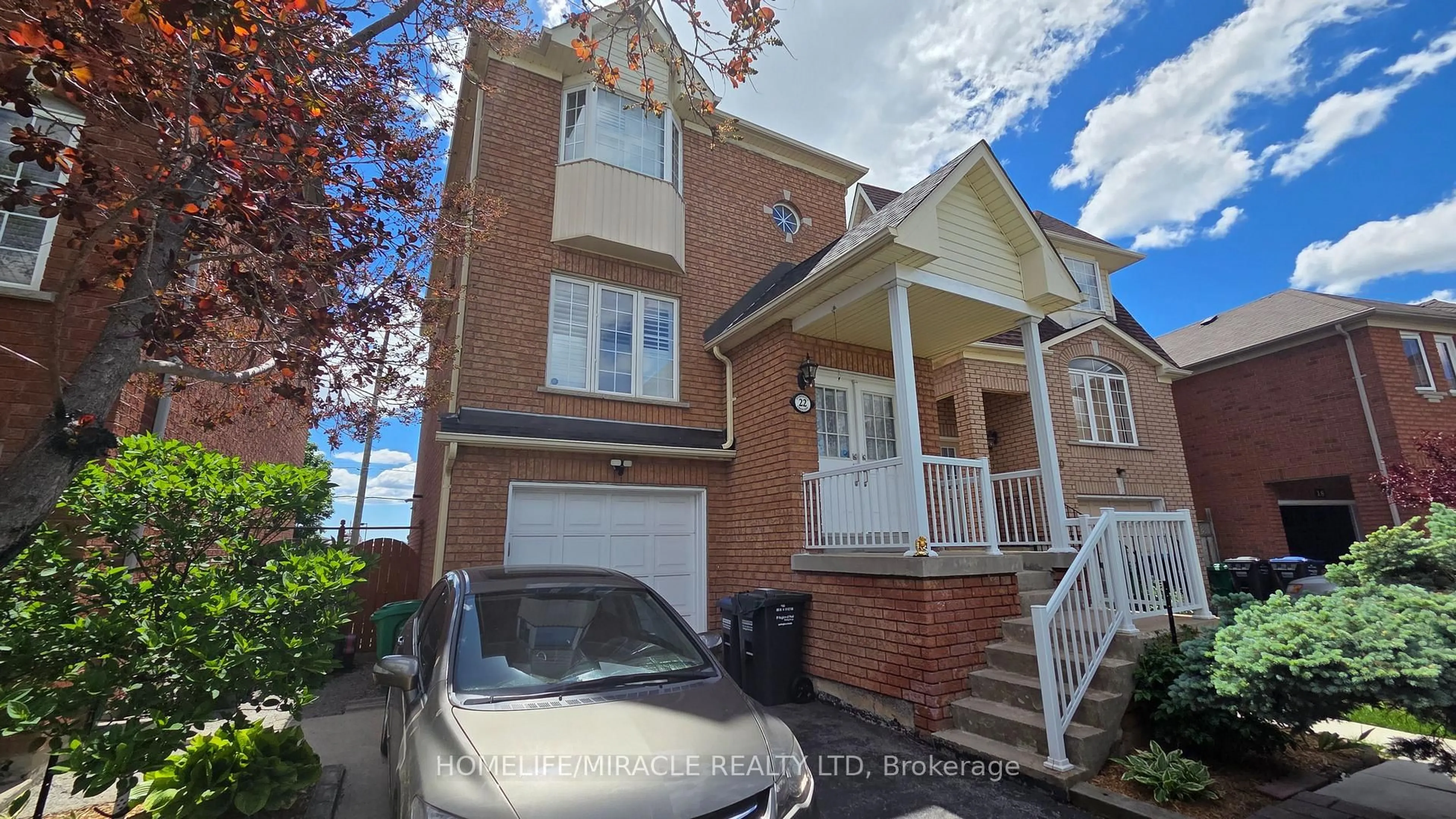 Home with brick exterior material, street for 22 Domenico Cres, Brampton Ontario L6P 1H5