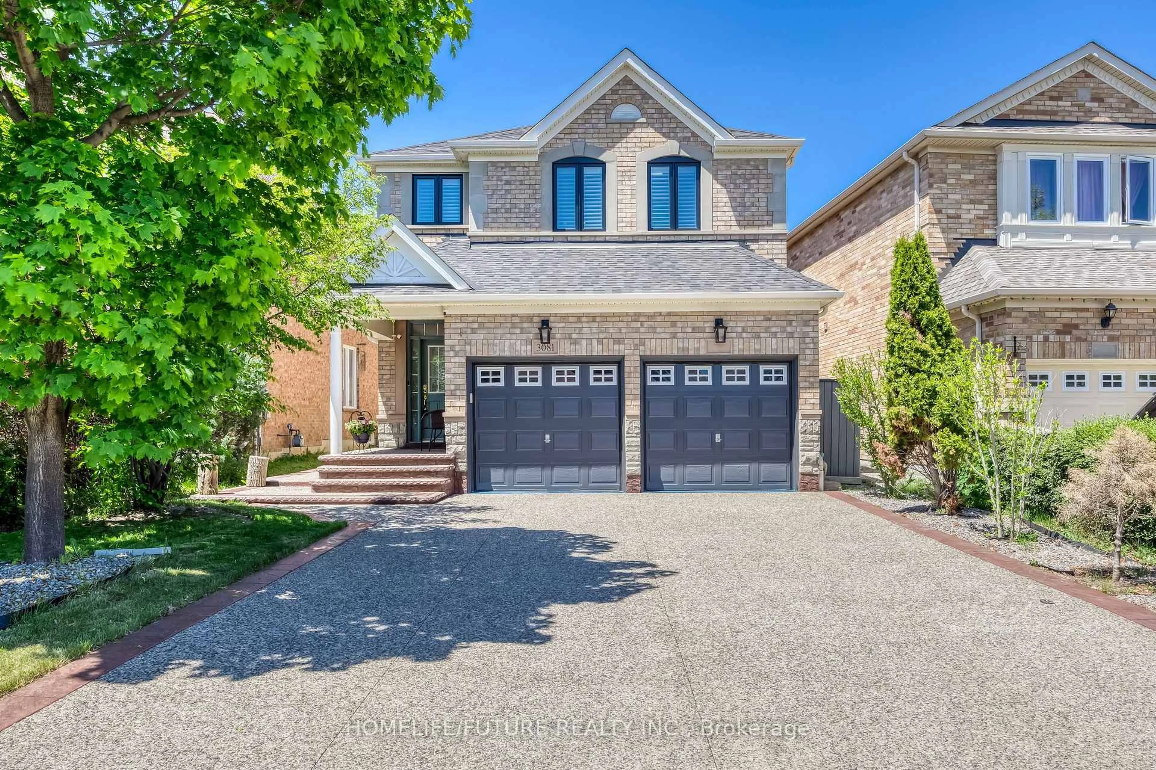 Home with brick exterior material, street for 3081 Mission Hill Dr, Mississauga Ontario L5M 0B8