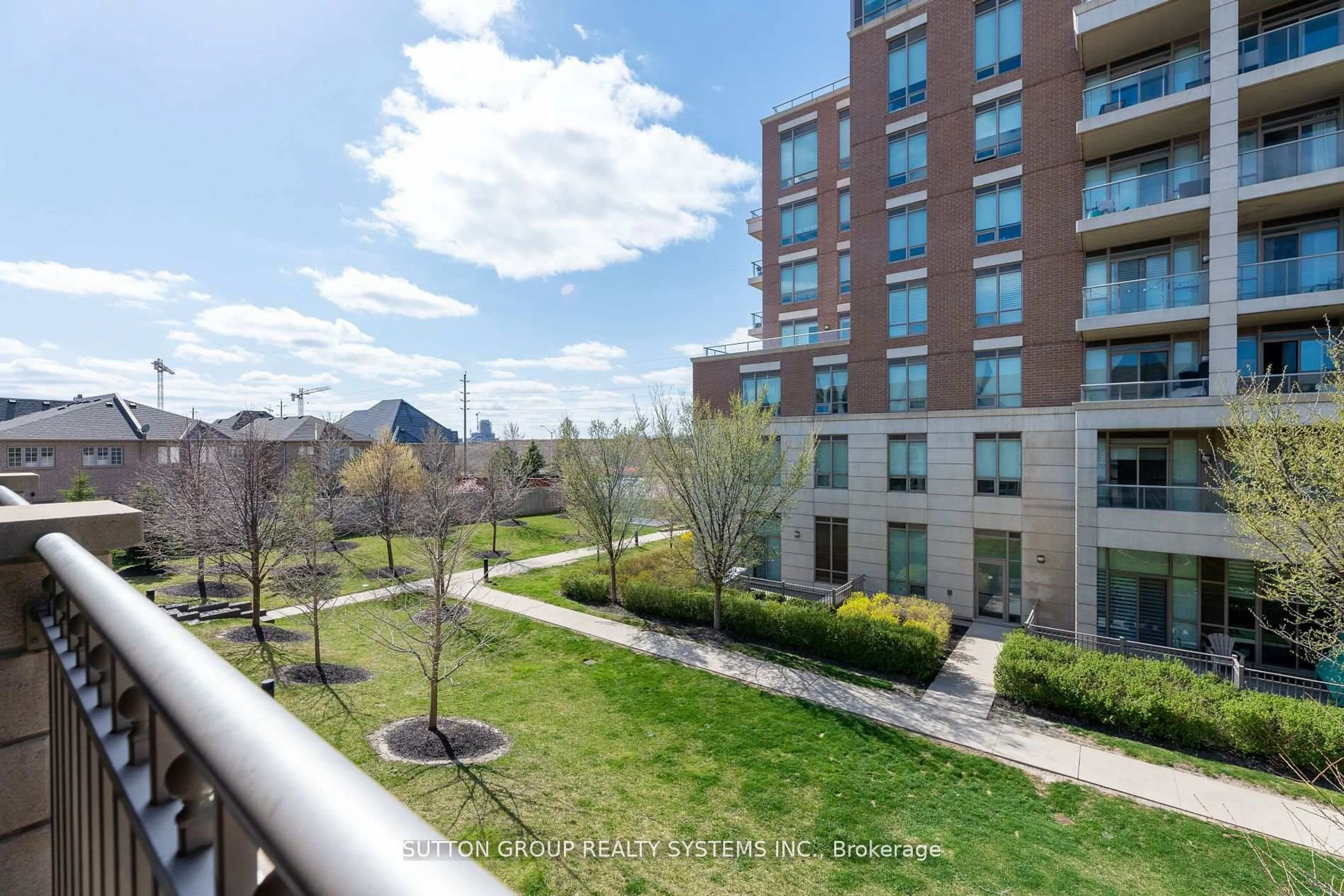 A pic from outside/outdoor area/front of a property/back of a property/a pic from drone, city buildings view from balcony for 2460 Prince Michael Dr #55, Oakville Ontario L6H 0G8