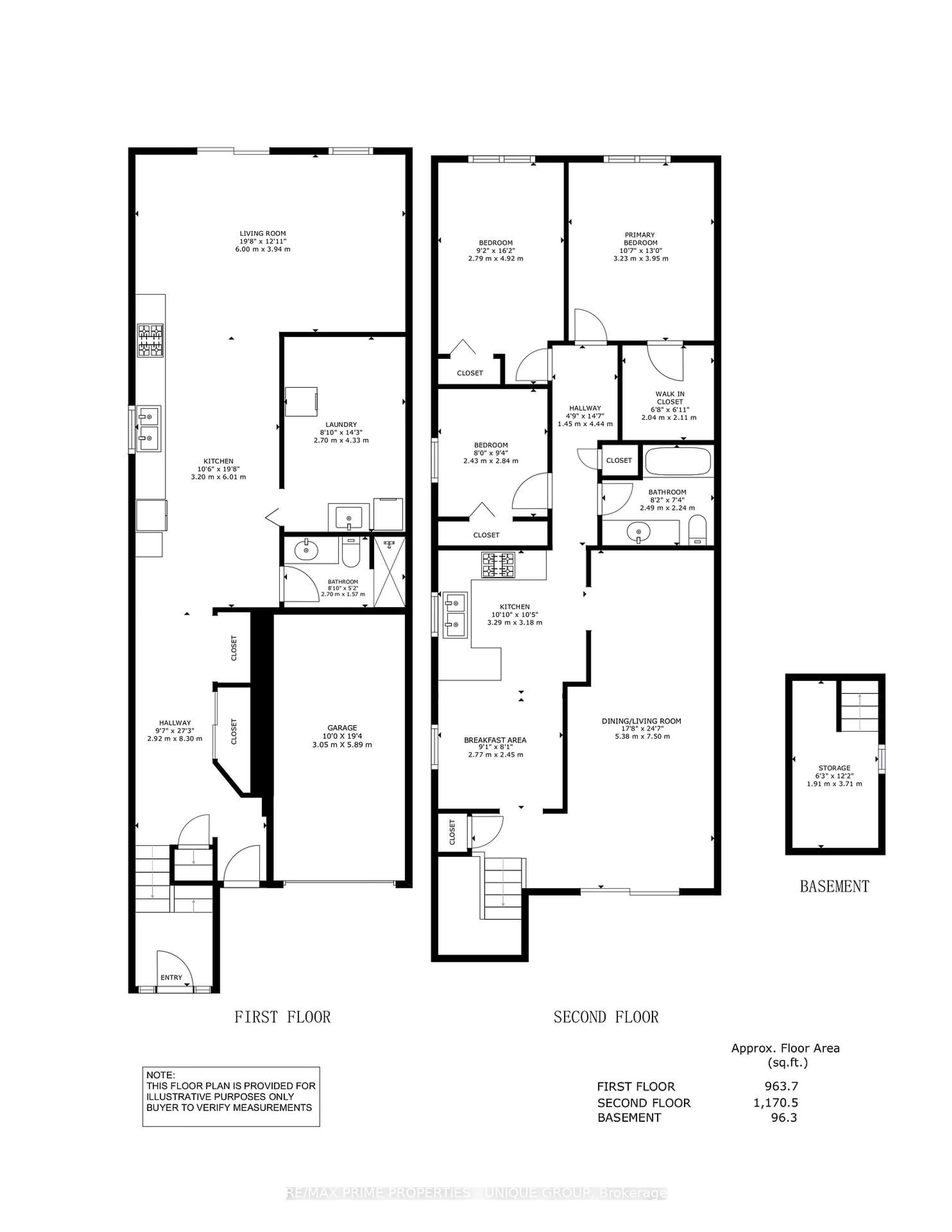 Floor plan for 9 Capstan Crt, Toronto Ontario M3L 2M9