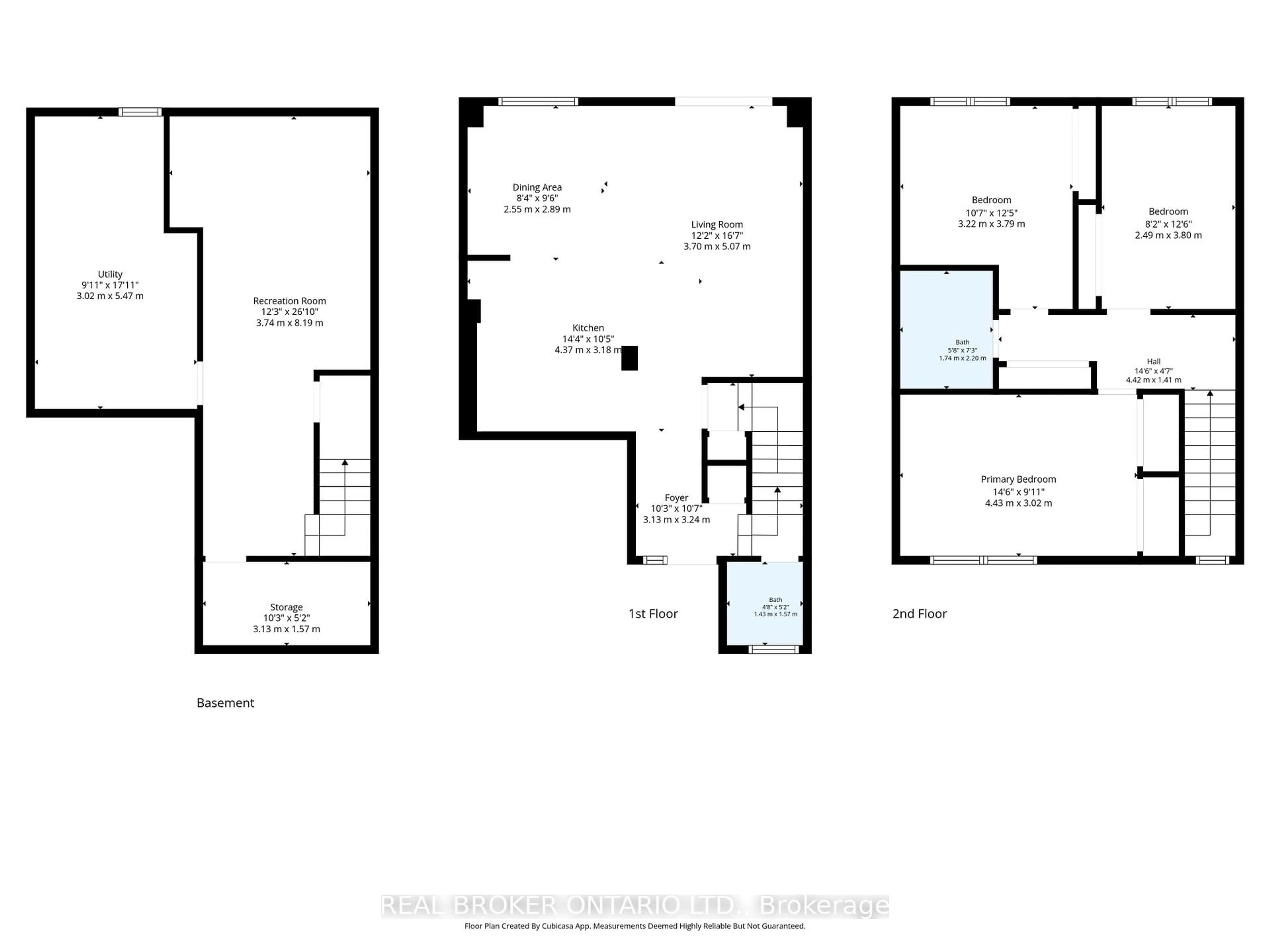 Floor plan for 481 Woodview Rd #4, Burlington Ontario L7N 2Z9