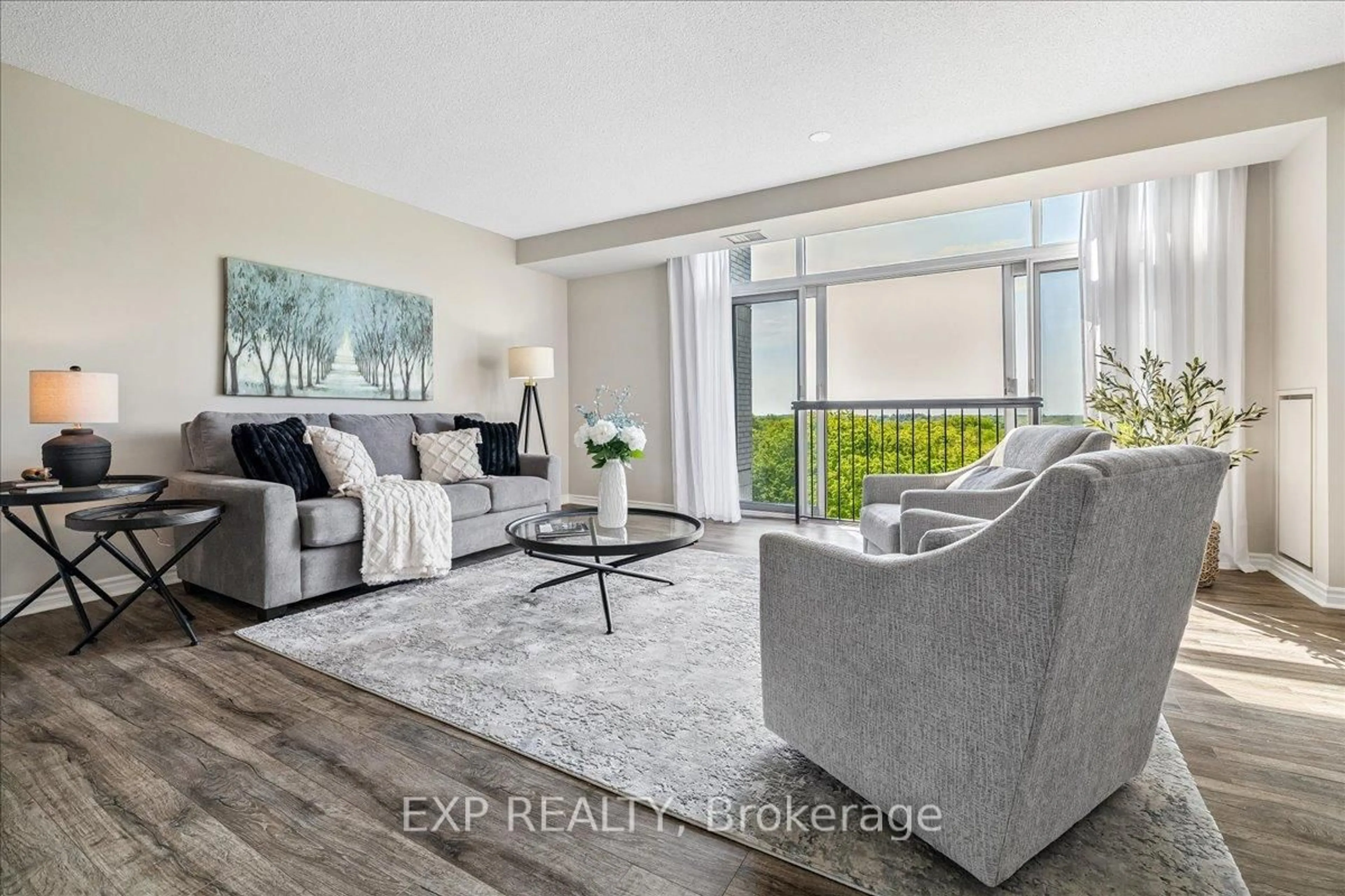 Living room with furniture, unknown for 200 Burnhamthorpe Rd #708, Mississauga Ontario L5A 4L4