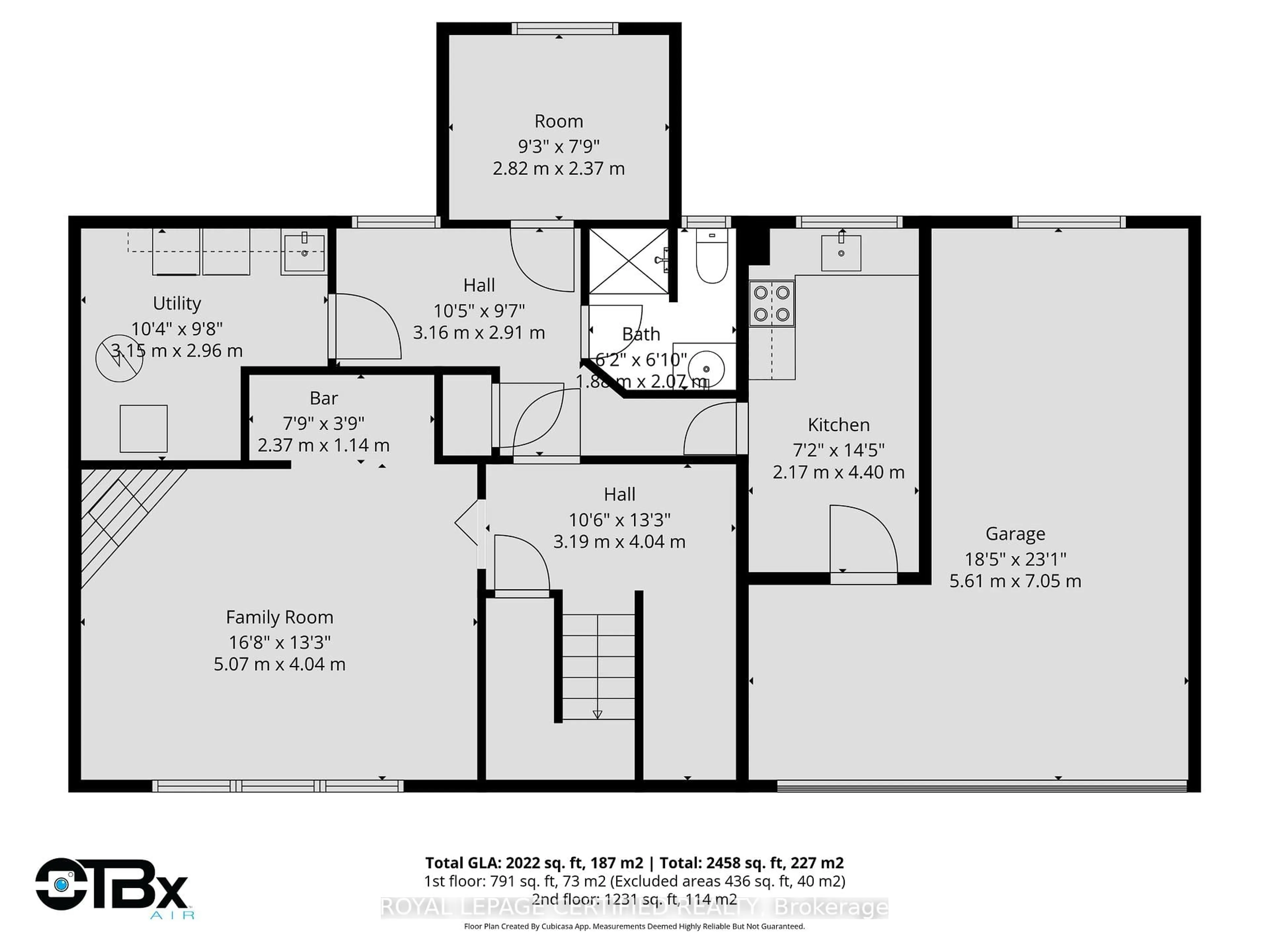 Floor plan for 1639 Sunnycove Dr, Mississauga Ontario L4X 1B6