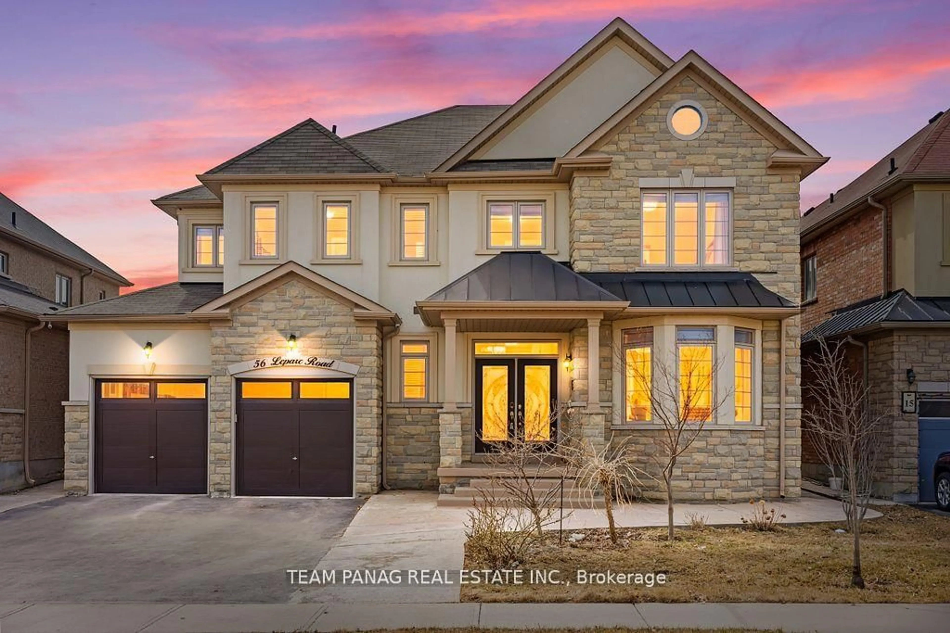 Home with brick exterior material, street for 56 Leparc Rd, Brampton Ontario L6P 2K7