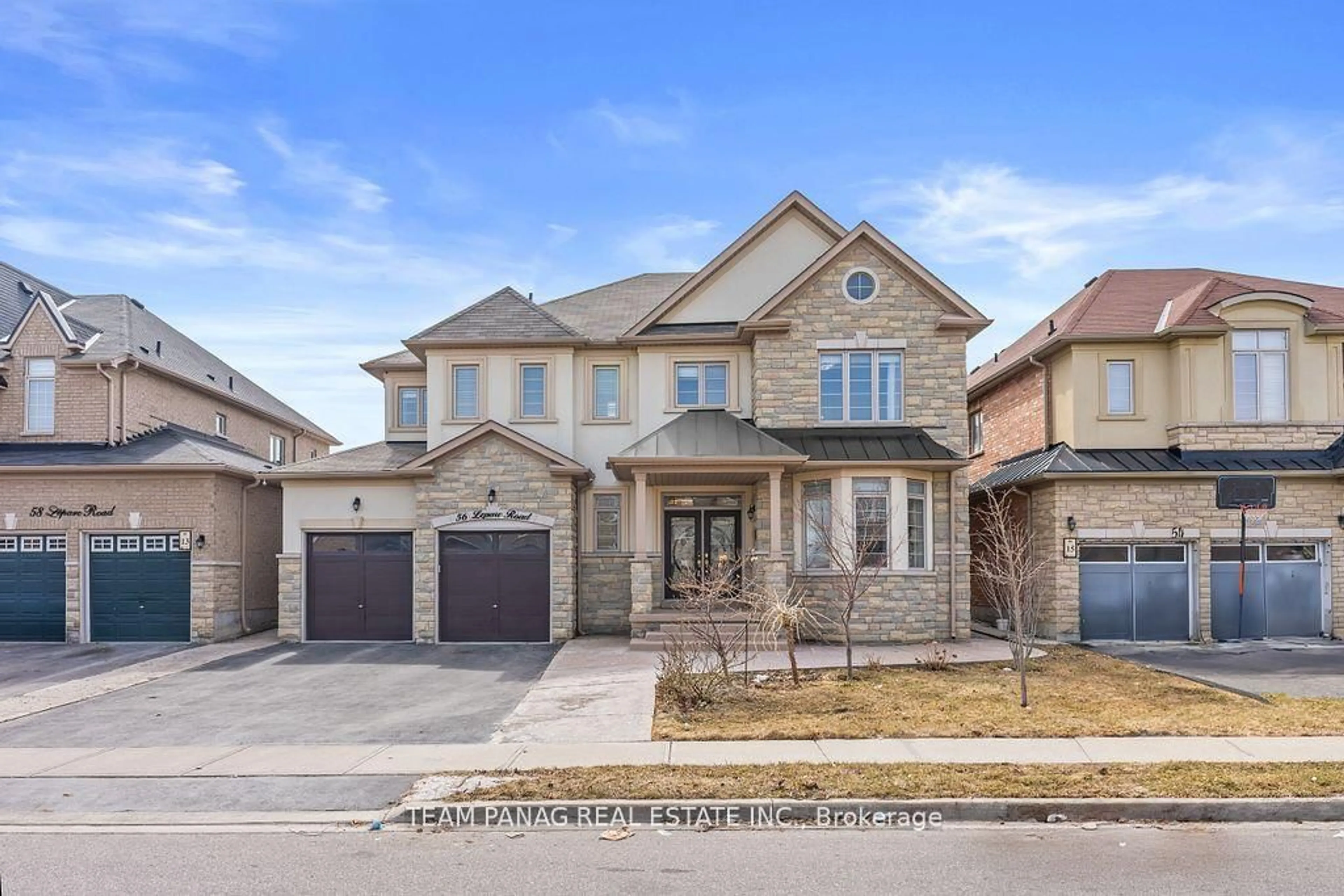 Home with brick exterior material, street for 56 Leparc Rd, Brampton Ontario L6P 2K7