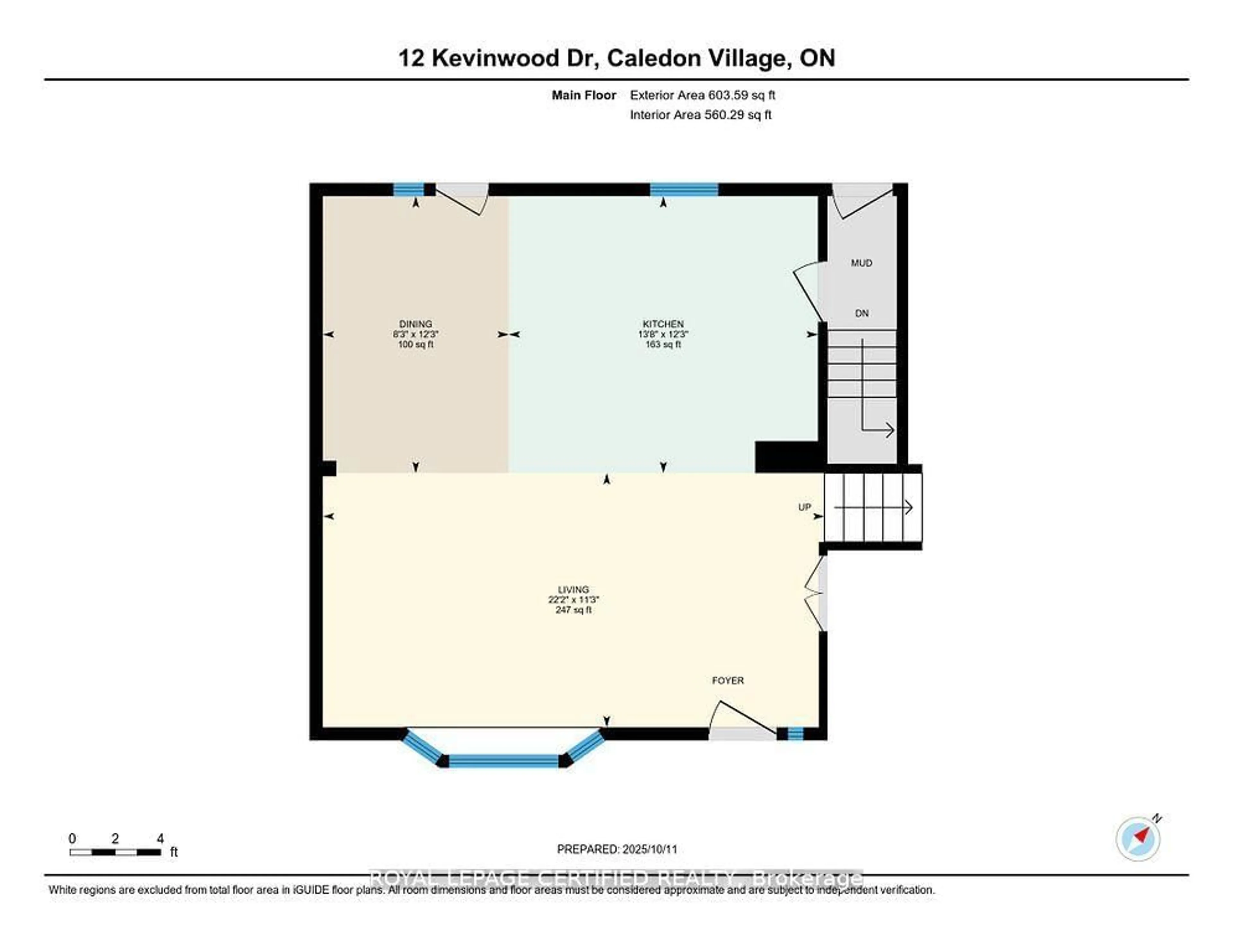 Floor plan for 12 Kevinwood Dr, Caledon Ontario L7K 0Z1