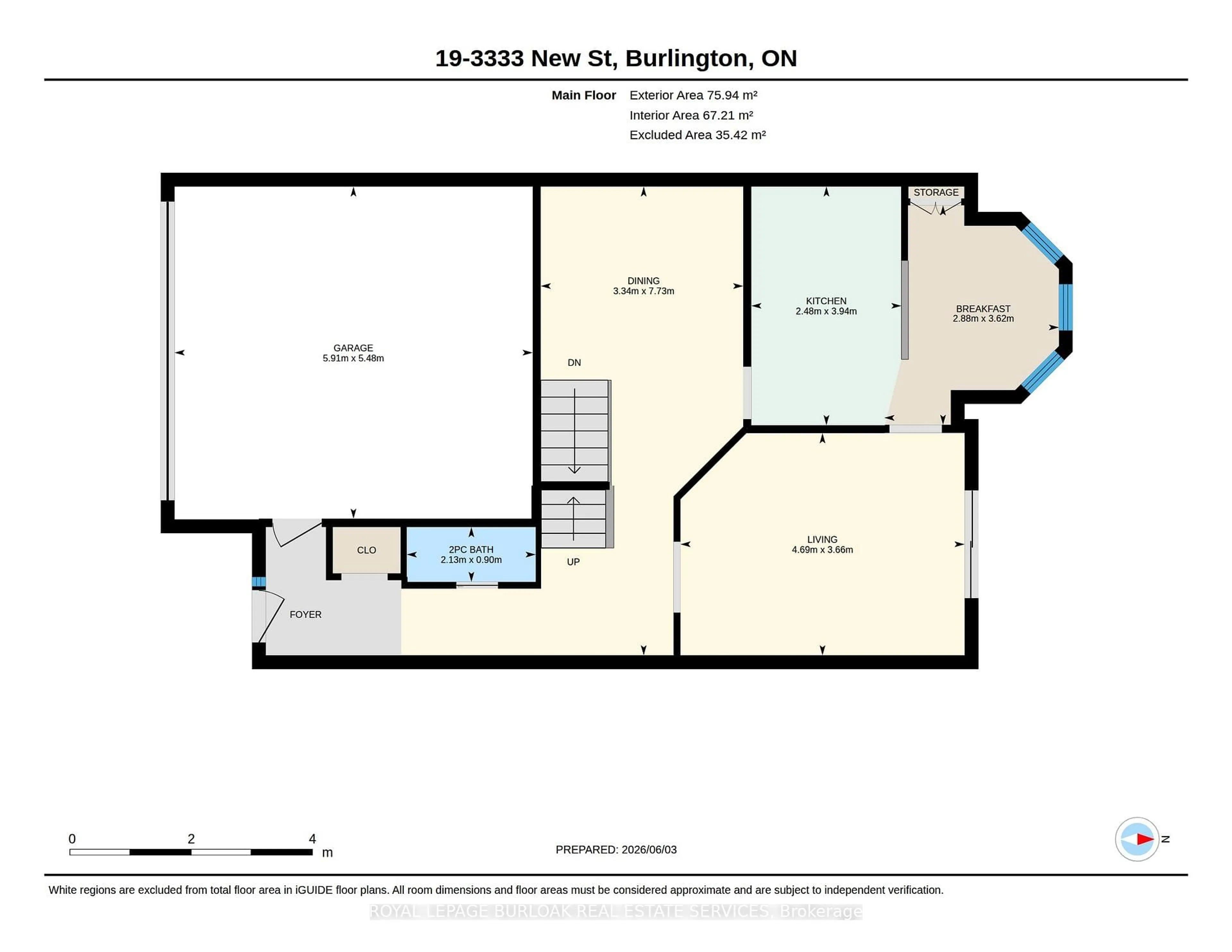 Floor plan for 3333 New St #19, Burlington Ontario L7N 1N1