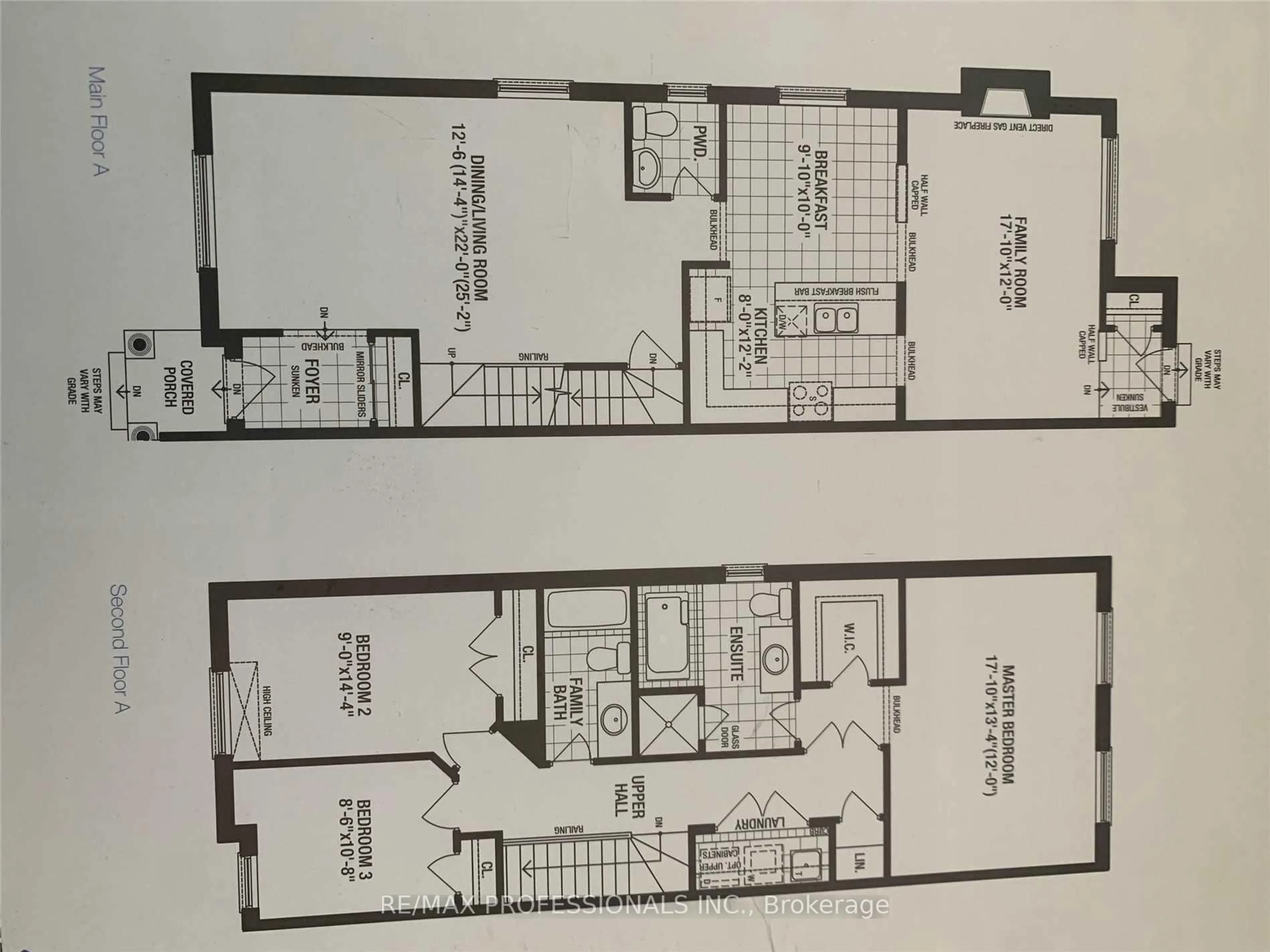 Floor plan for 258 Inspire Blvd, Brampton Ontario L6R 0B6
